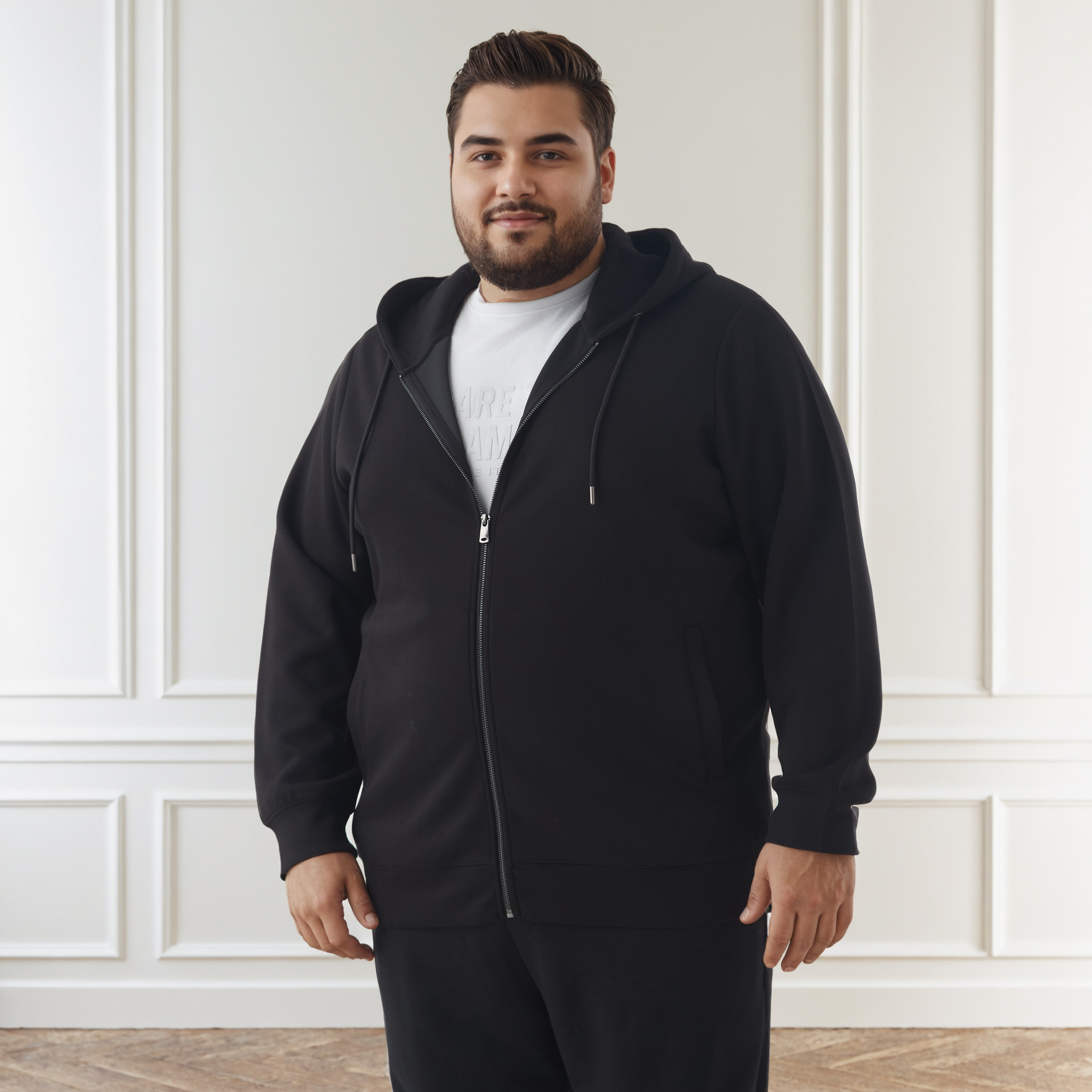 Men Plus Size Regular Fit Hoodie-men-winterwear-hoodiesandsweatshirts-image-1