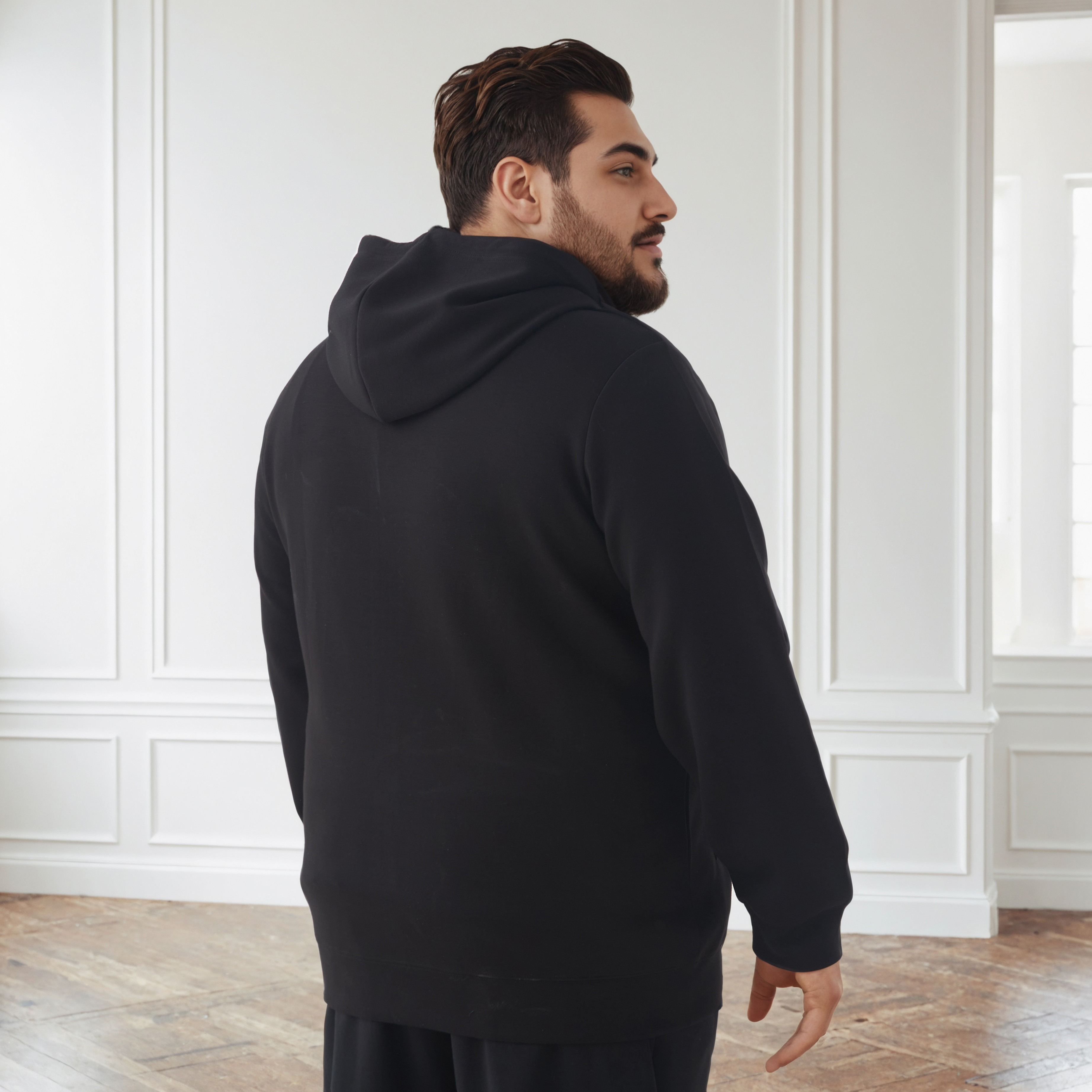 Men Plus Size Regular Fit Hoodie-men-winterwear-hoodiesandsweatshirts-image-3