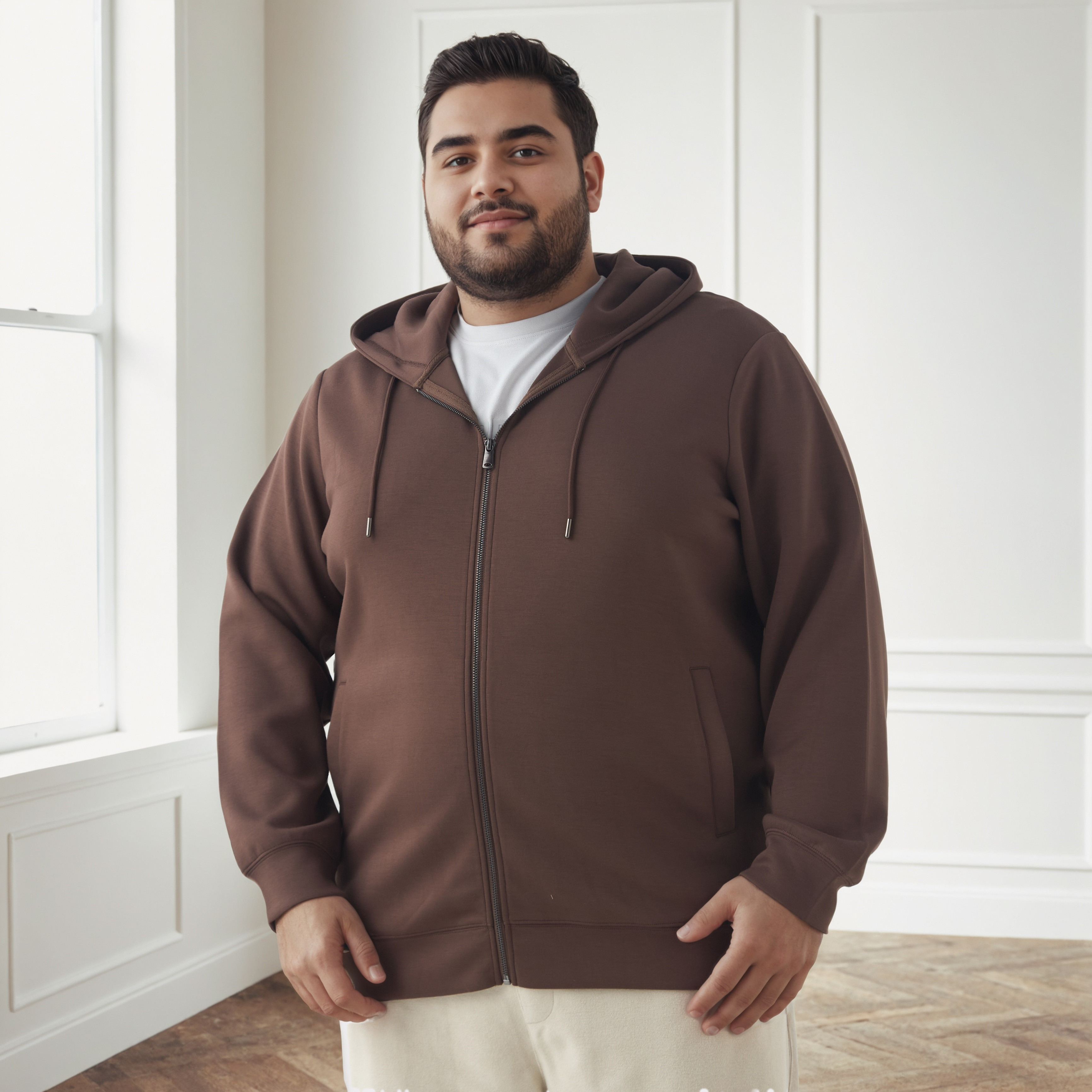 Men Plus Size Regular Fit Hoodie-men-winterwear-hoodiesandsweatshirts-image-1