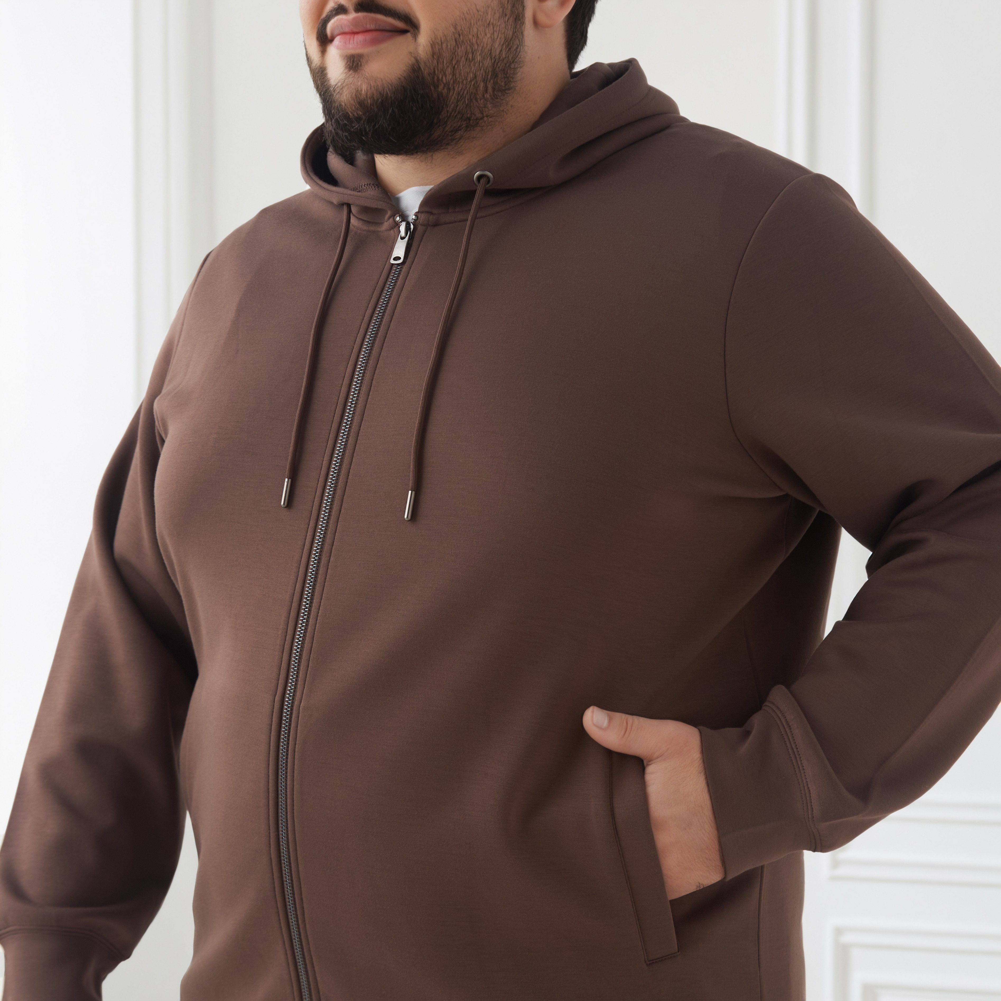 Men Plus Size Regular Fit Hoodie-men-winterwear-hoodiesandsweatshirts-image-4