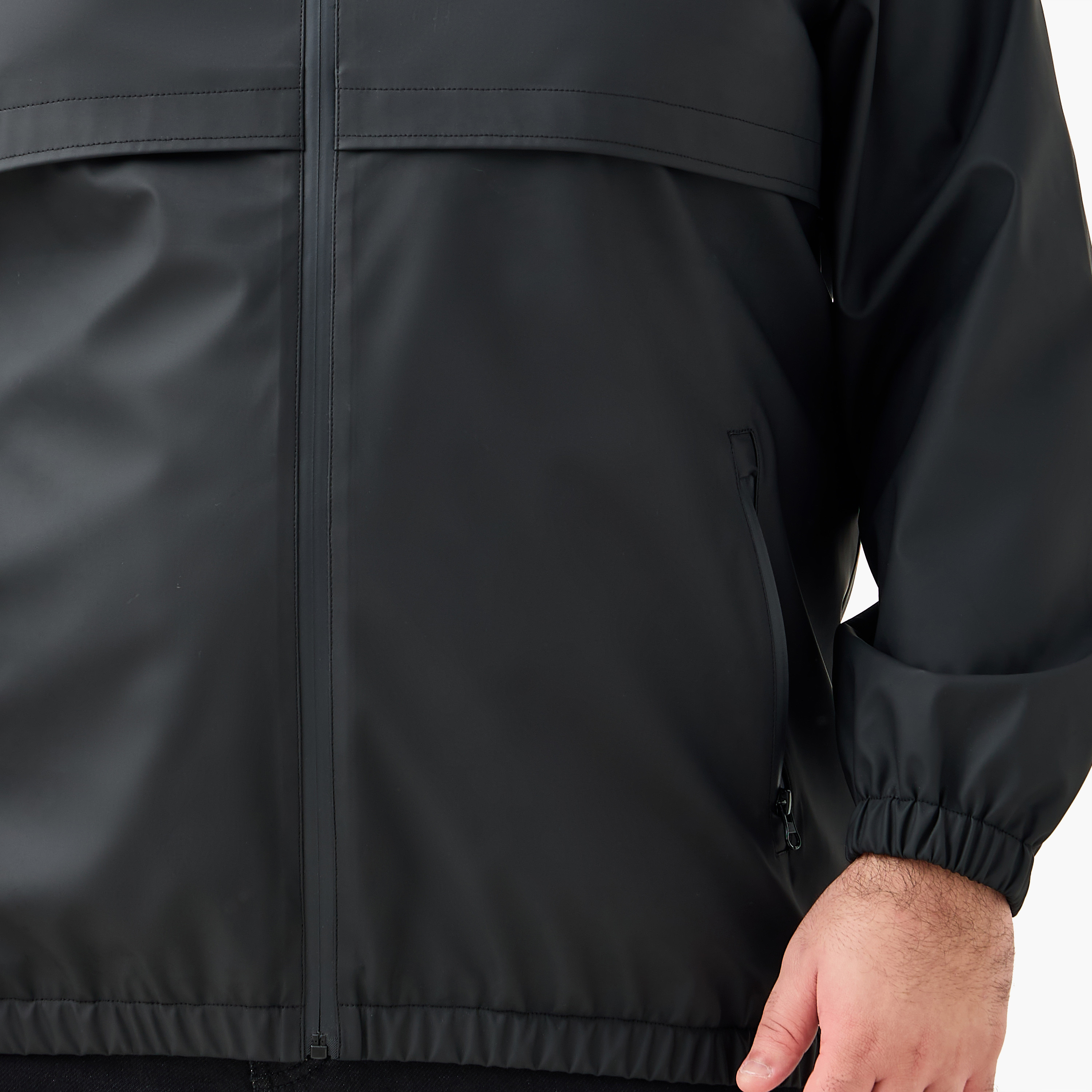 Men Regular Fit Hooded Longline Jacket-men-clothing-jacketsandblazers-jackets-image-3