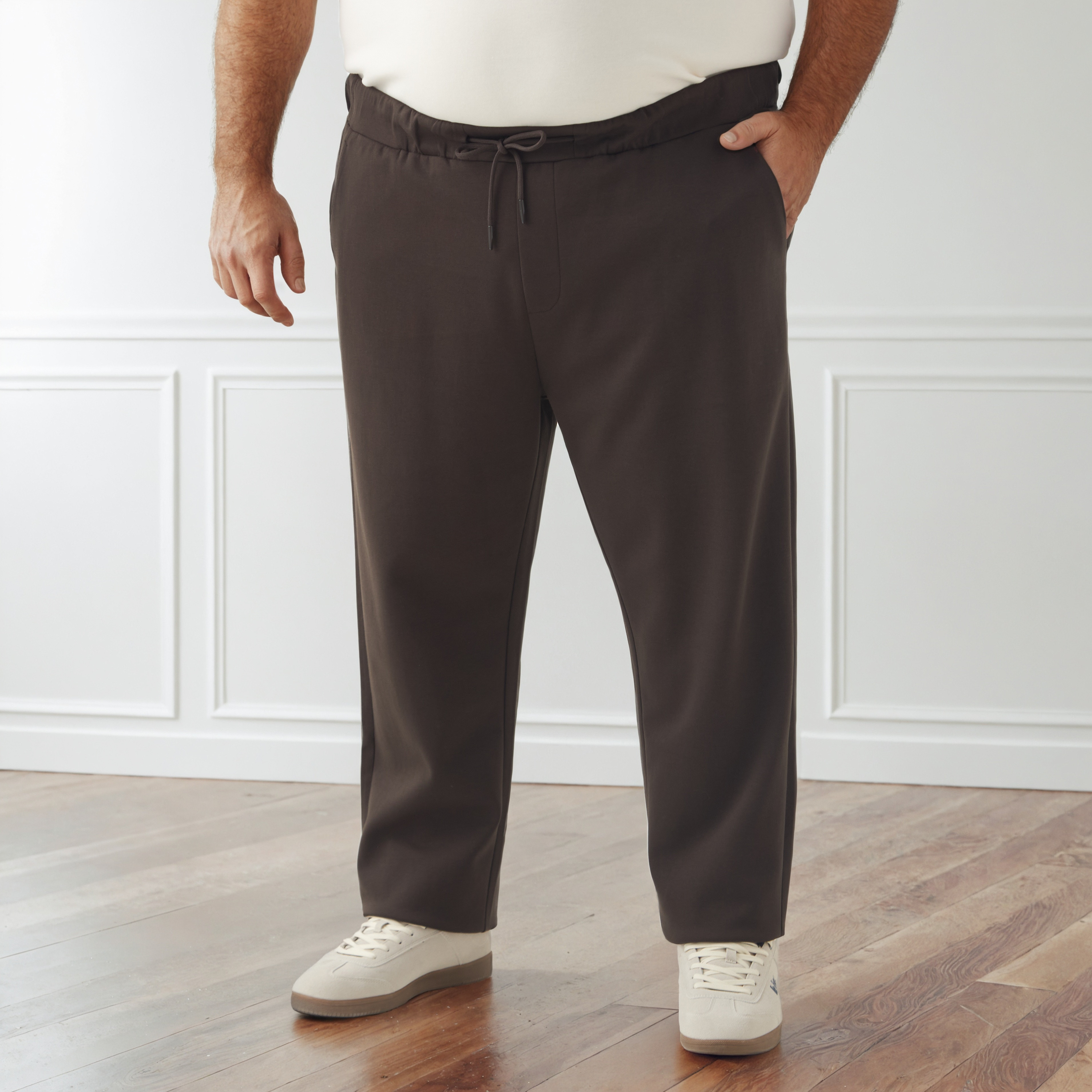Men Regular Fit Flexi Waist Joggers with Pockets-men-clothing-bottoms-joggers-image-1