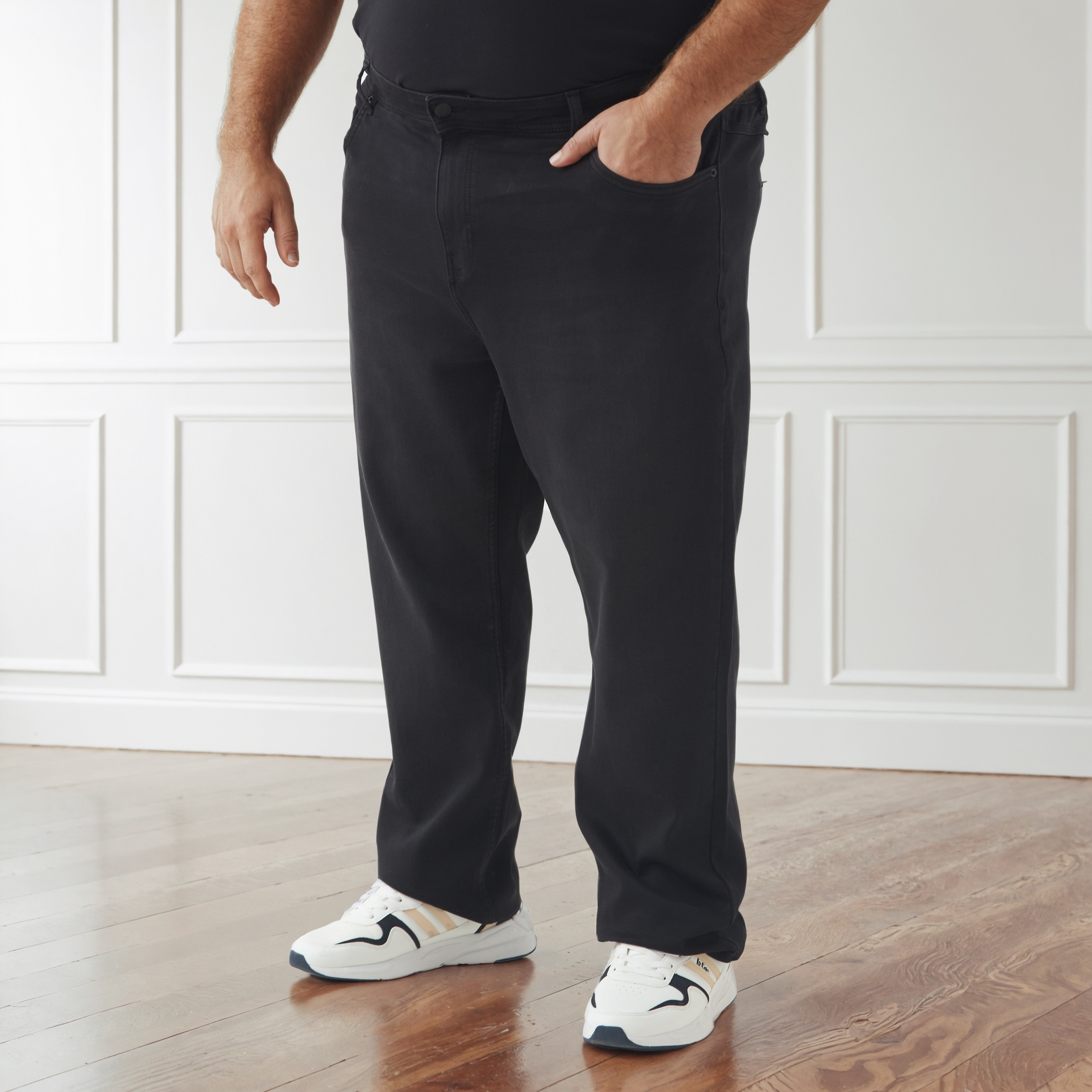 Men Regular Fit Flexi Waist Pocket Jeans-men-clothing-bottoms-jeans-image-1
