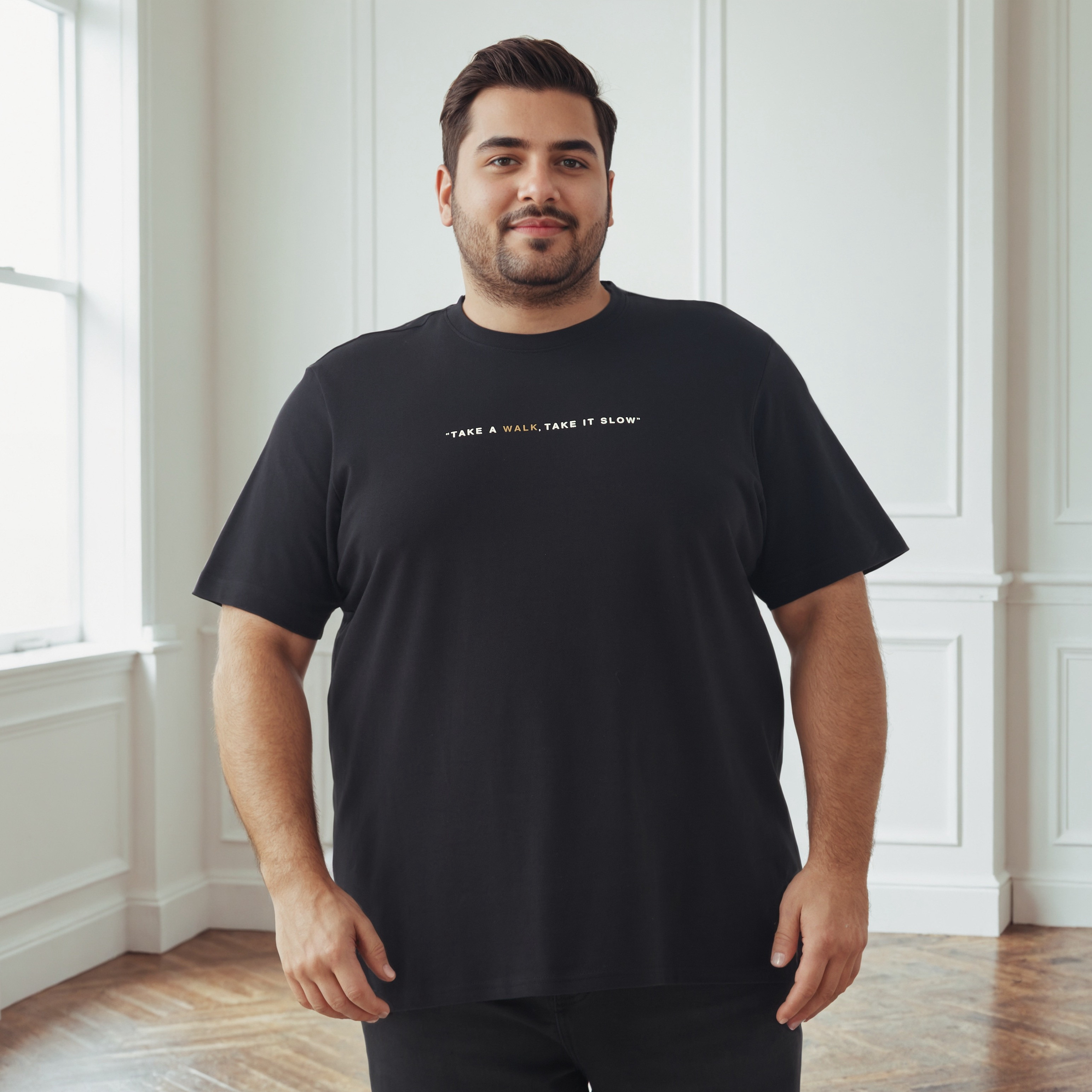 Men Regular Fit Crew Neck Short Sleeves Slogan Print T-shirt-men-clothing-tshirtsandpolos-tshirts-image-1