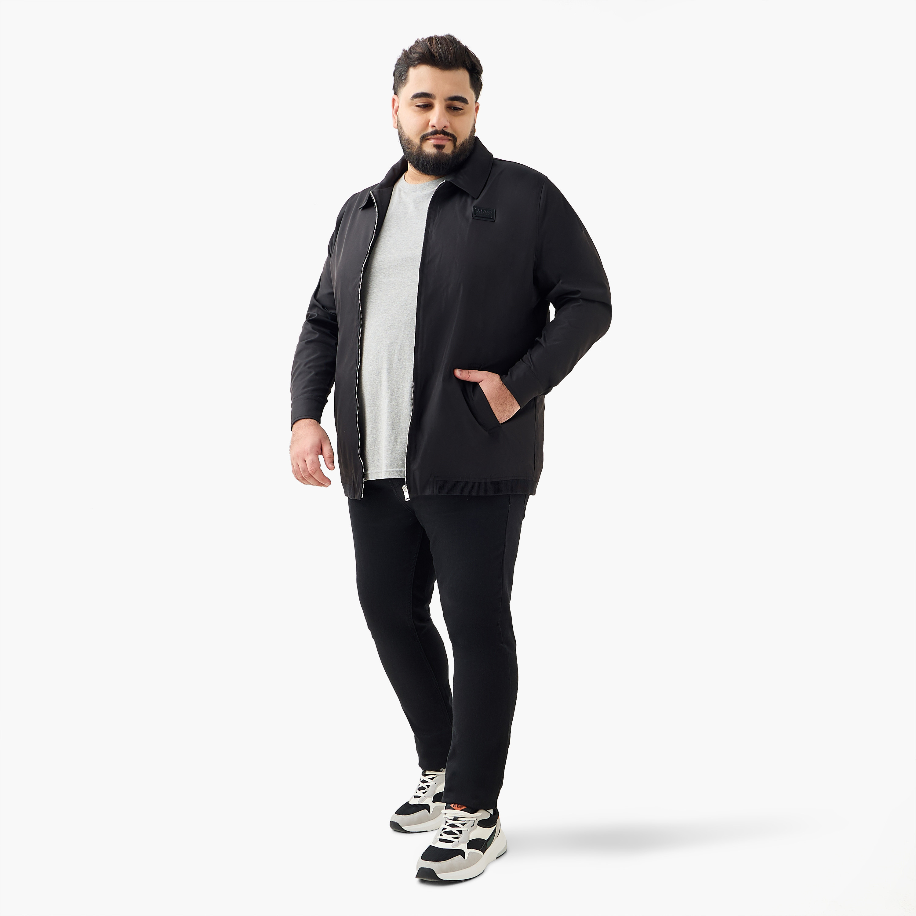 Men Regular Fit Longline Jacket-men-clothing-jacketsandblazers-jackets-image-2