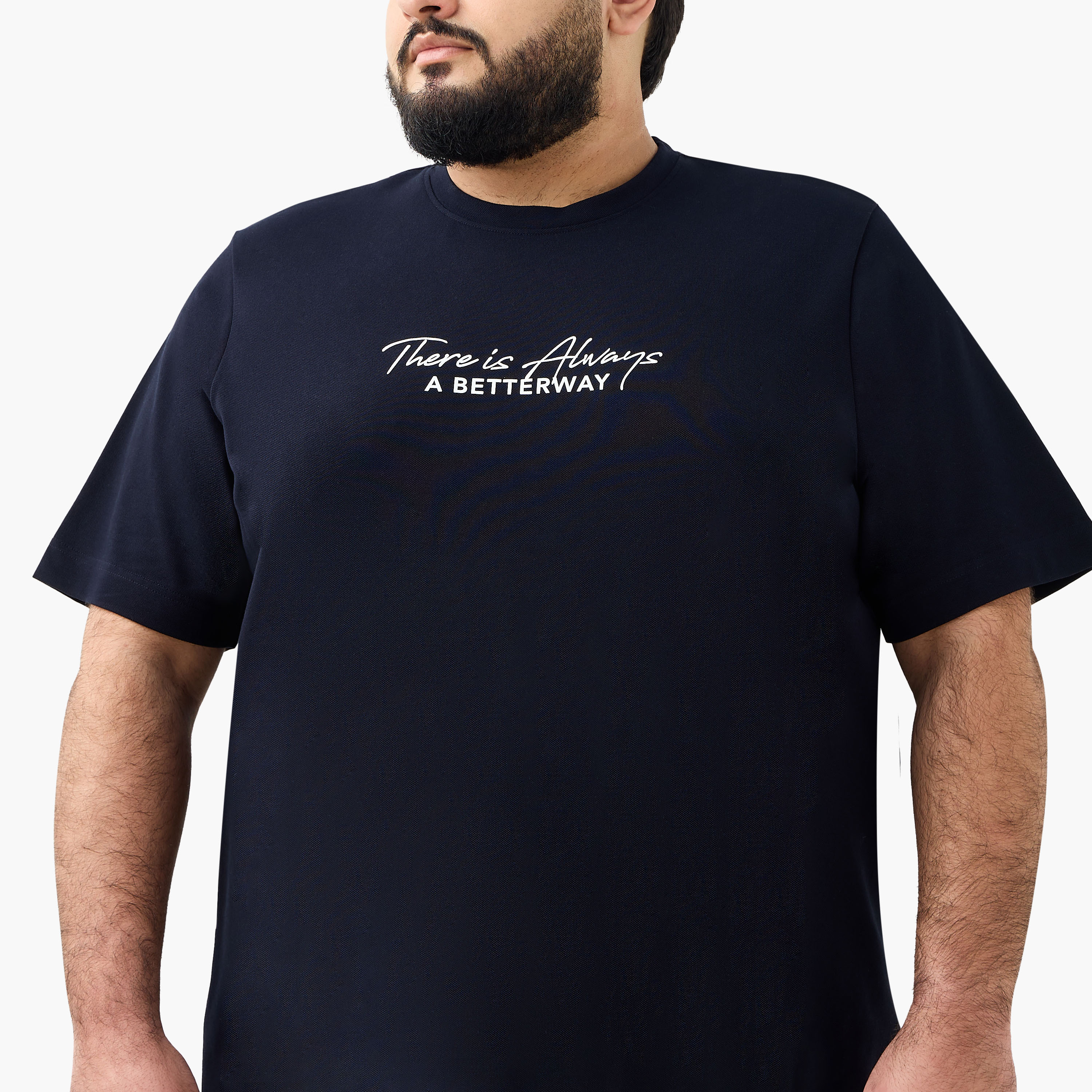 Men Regular Fit Crew Neck Short Sleeves Slogan Print T-shirt-men-clothing-tshirtsandpolos-tshirts-image-4