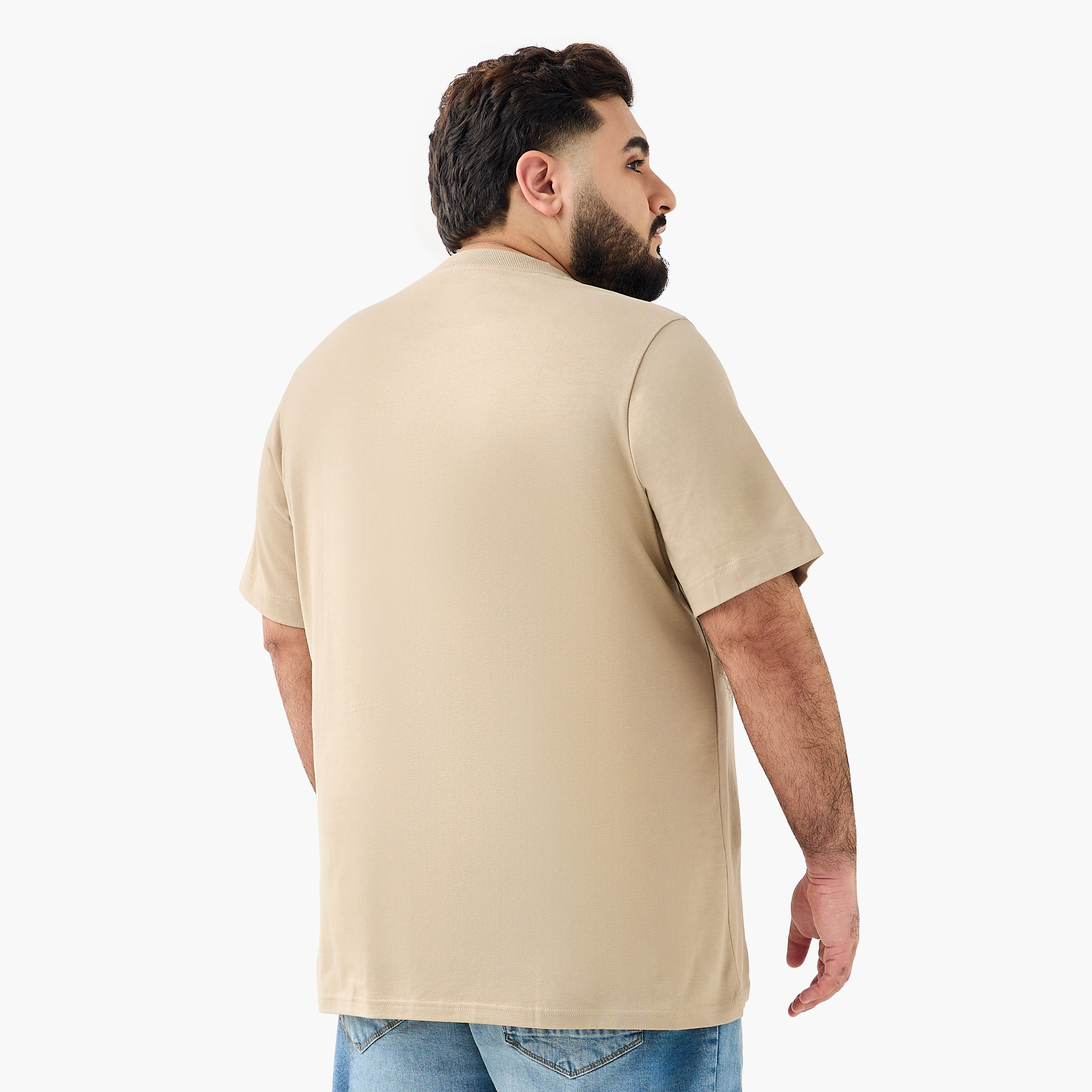 Men Regular Fit Crew Neck Short Sleeves Slogan Print T-shirt-men-clothing-tshirtsandpolos-tshirts-image-3