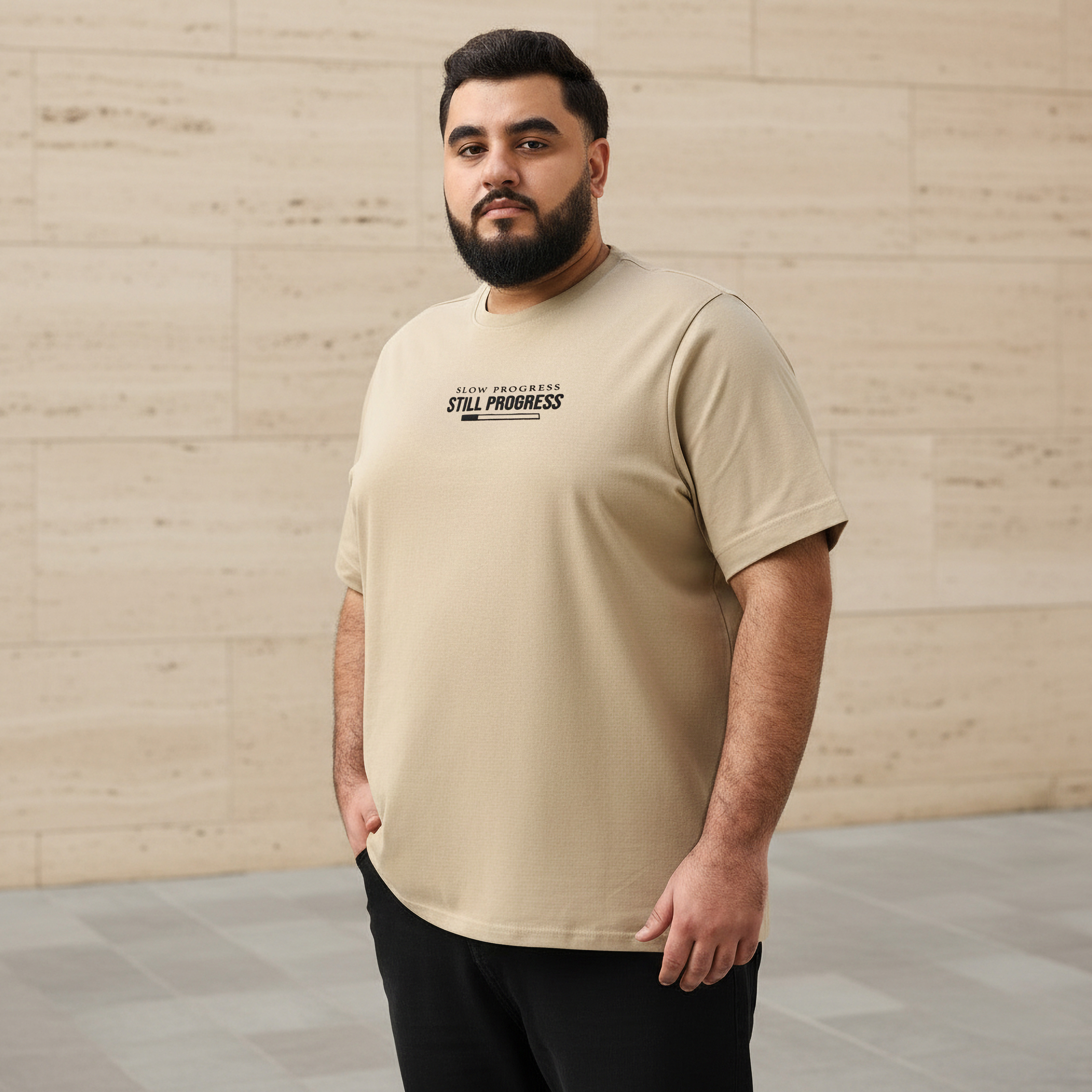 Men Regular Fit Crew Neck Short Sleeve Slogan Print T-shirt-men-clothing-tshirtsandpolos-tshirts-image-1