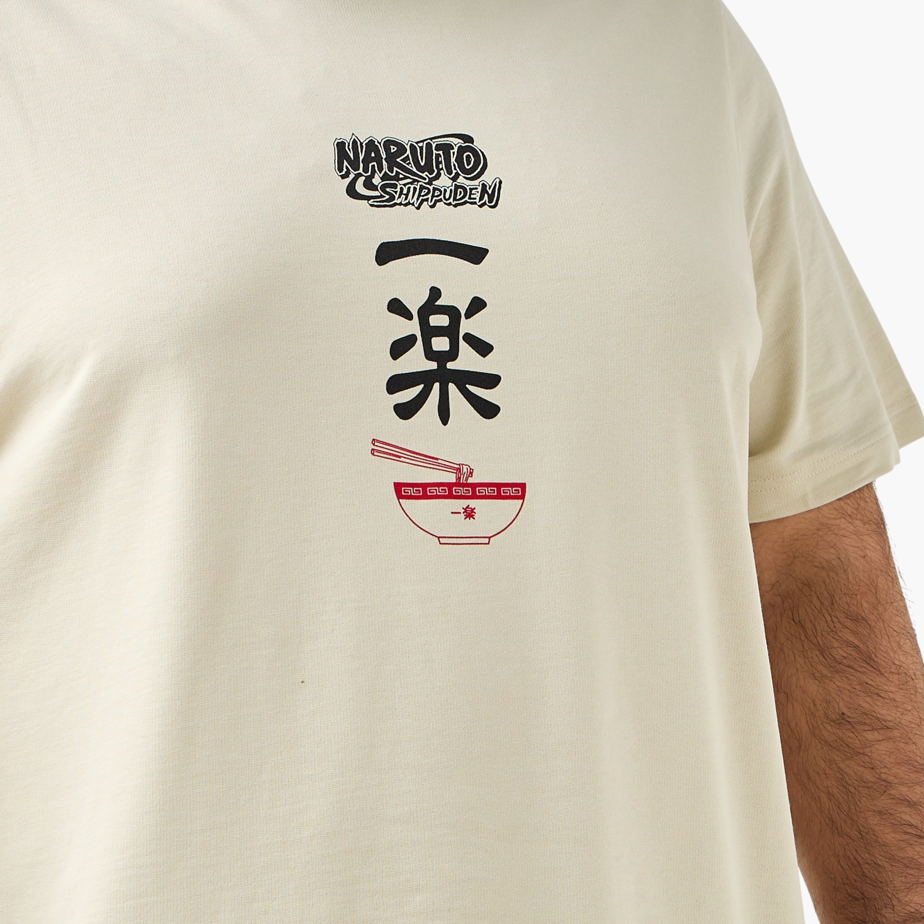 Men Regular Fit Crew Neck Short Sleeves Naruto Shippuden Print T-shirt-men-clothing-tshirtsandpolos-tshirts-image-4
