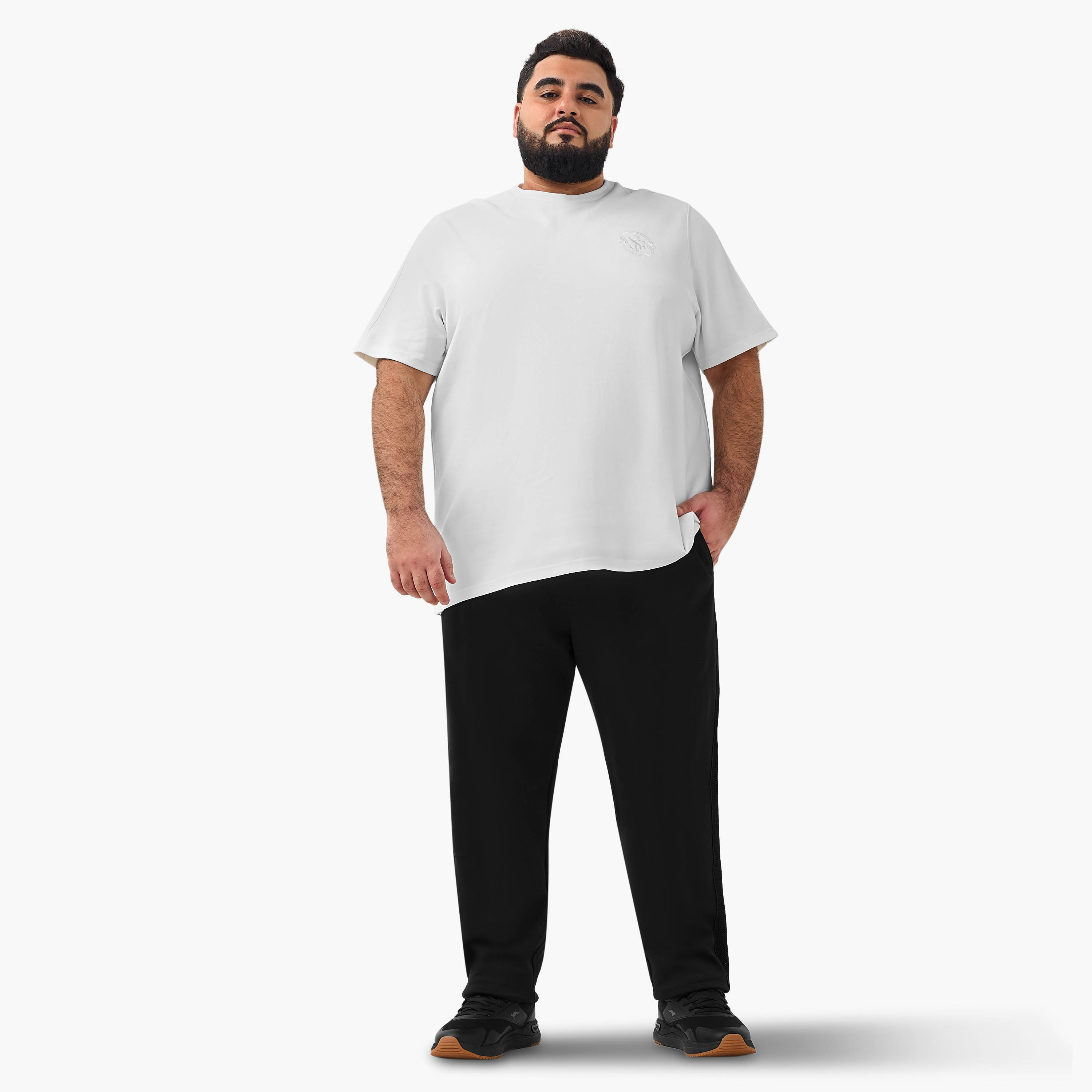 Men Regular Fit Crew Neck Short Sleeve Embroidered T-shirt-men-clothing-tshirtsandpolos-tshirts-image-2
