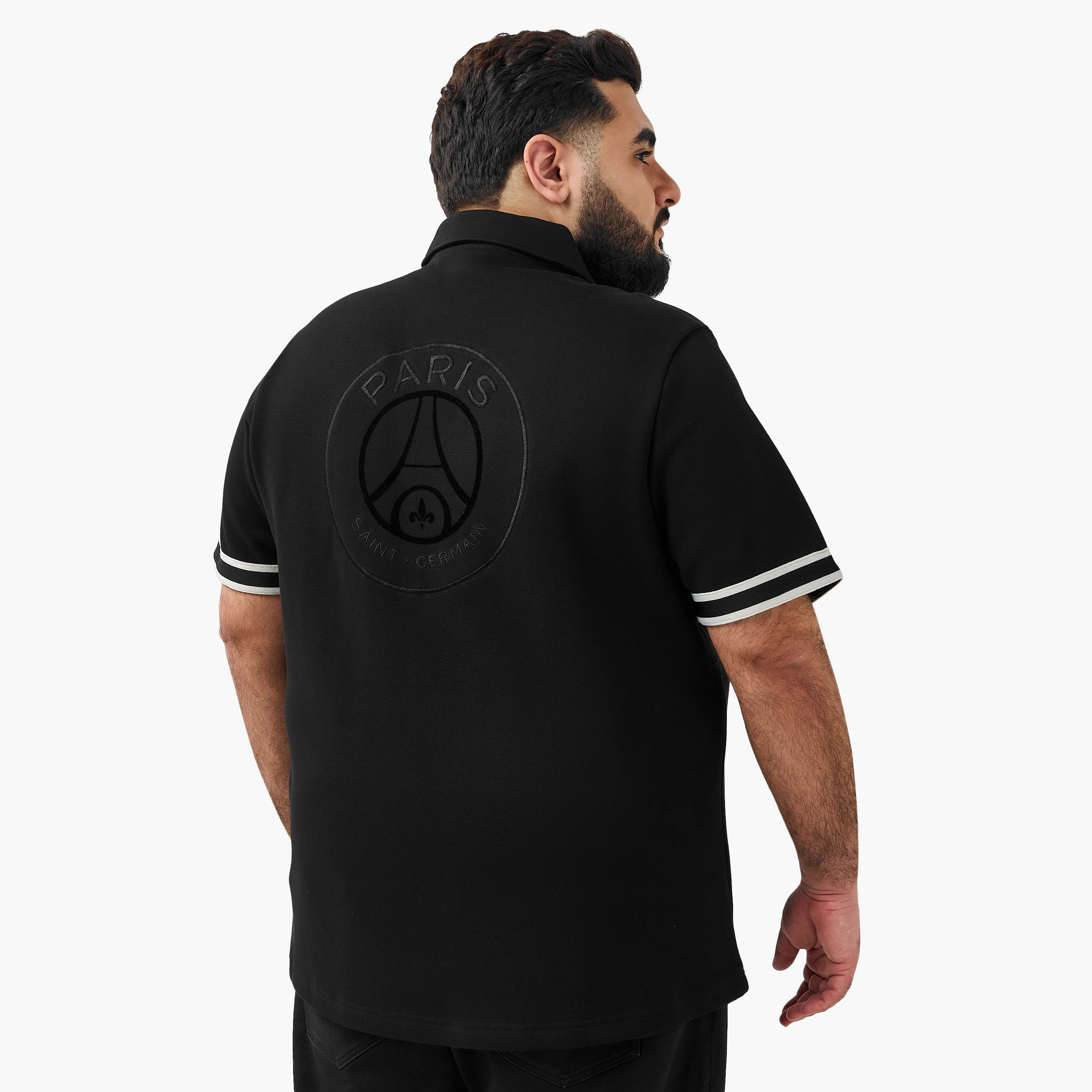 Men Regular Fit Collared Embroidered Short Sleeve Shirt-men-clothing-shirts-image-3