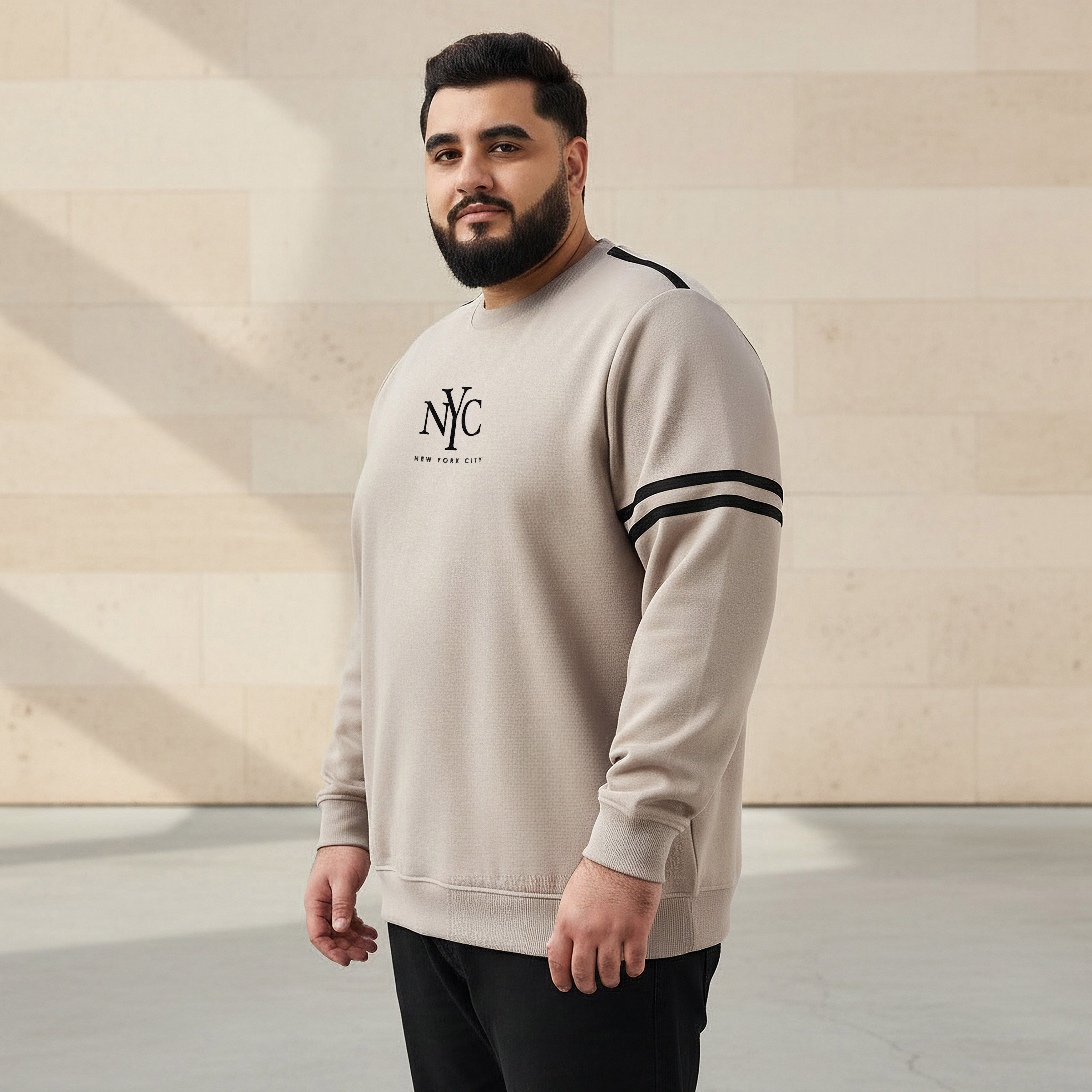 Men Regular Fit New York City Print Cotton Sweatshirt-men-winterwear-hoodiesandsweatshirts-image-1