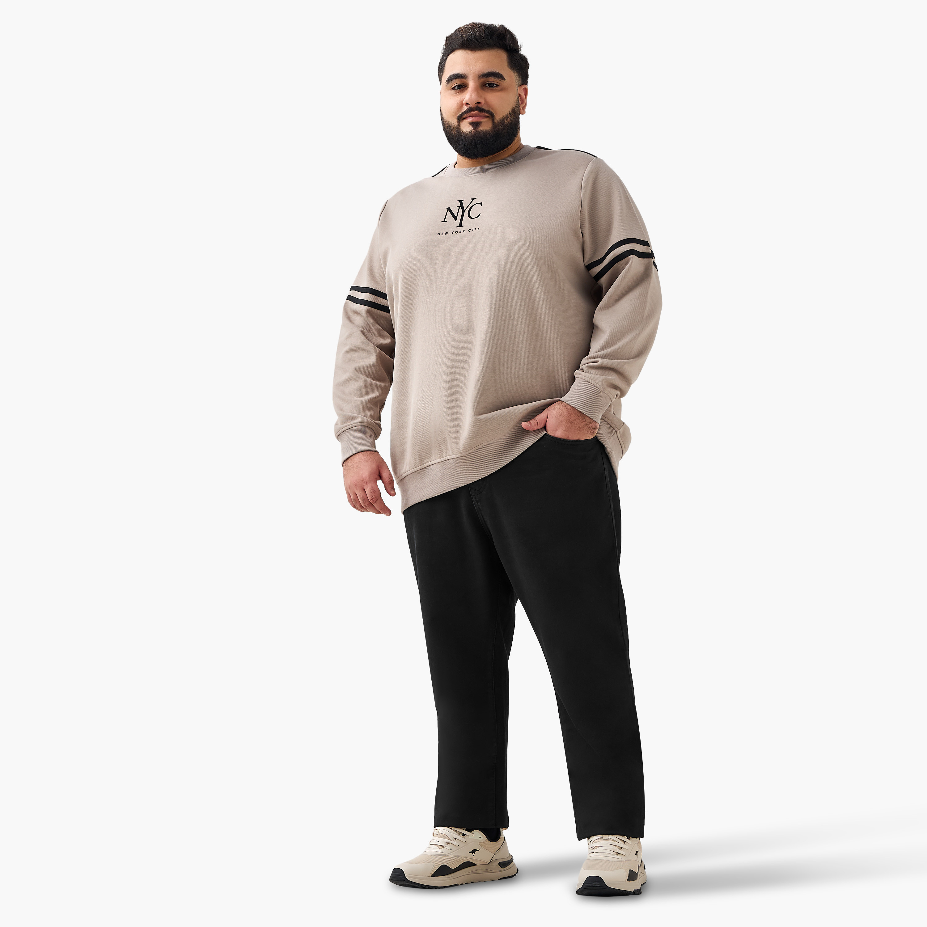 Men Regular Fit New York City Print Cotton Sweatshirt-men-winterwear-hoodiesandsweatshirts-image-2