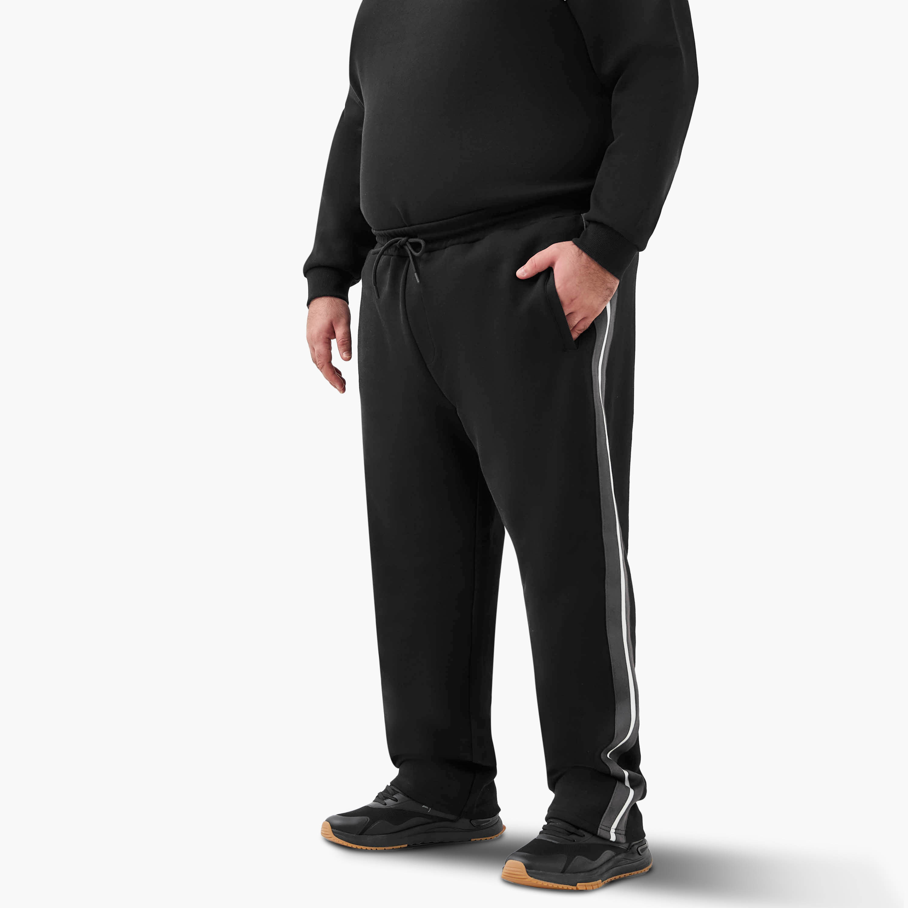 Men Regular Fit Joggers with Pocket-men-clothing-bottoms-joggers-image-1