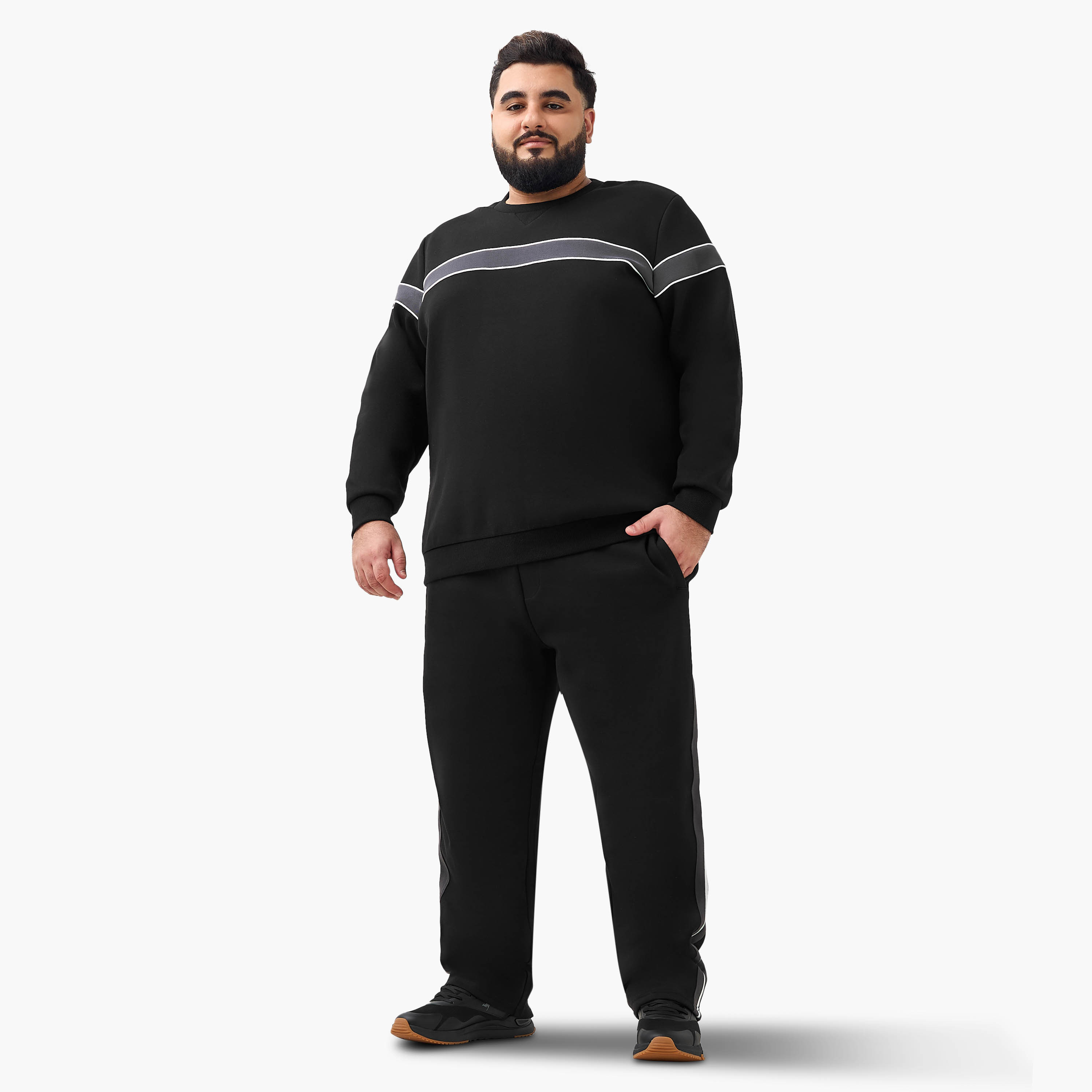 Men Regular Fit Joggers with Pocket-men-clothing-bottoms-joggers-image-2