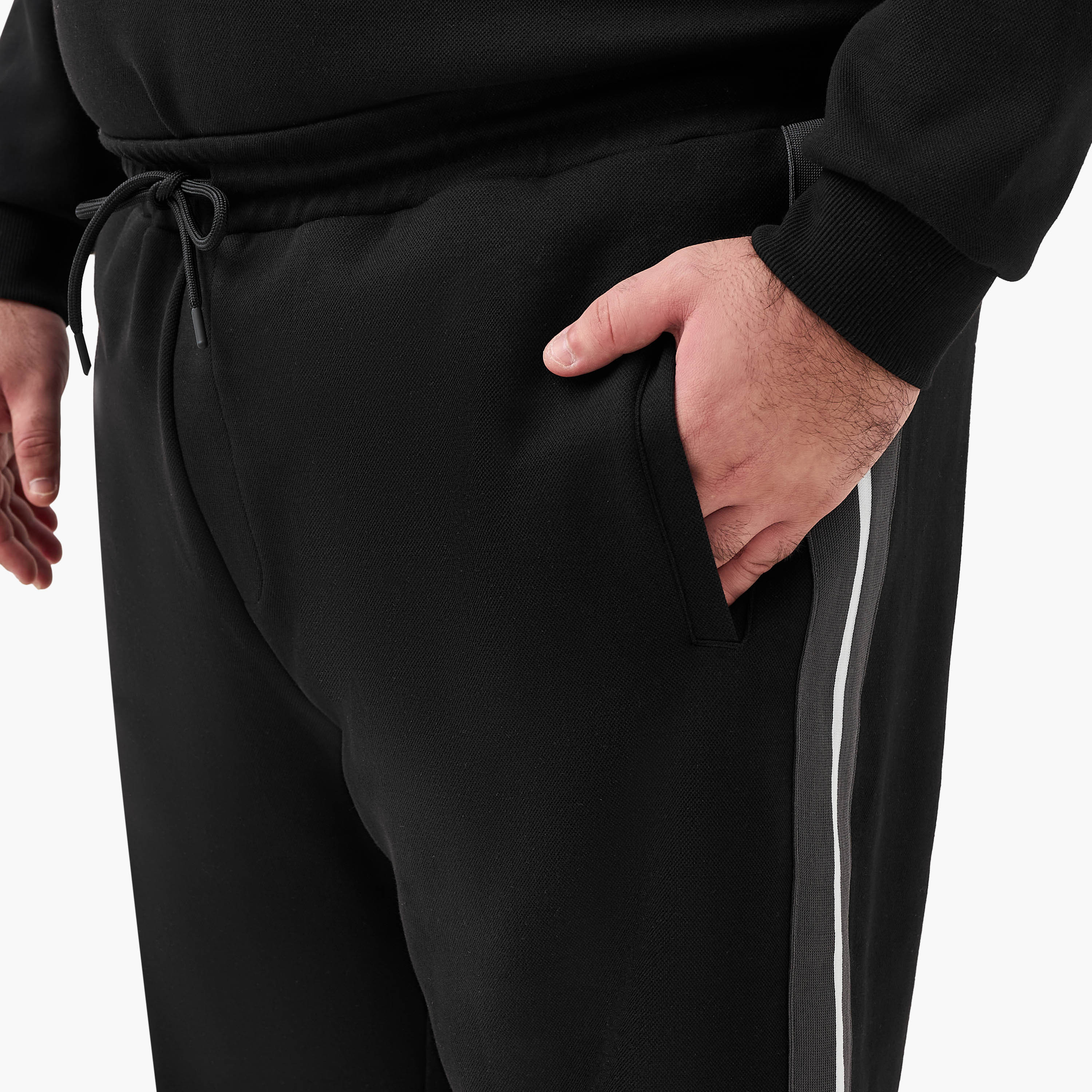 Men Regular Fit Joggers with Pocket-men-clothing-bottoms-joggers-image-4