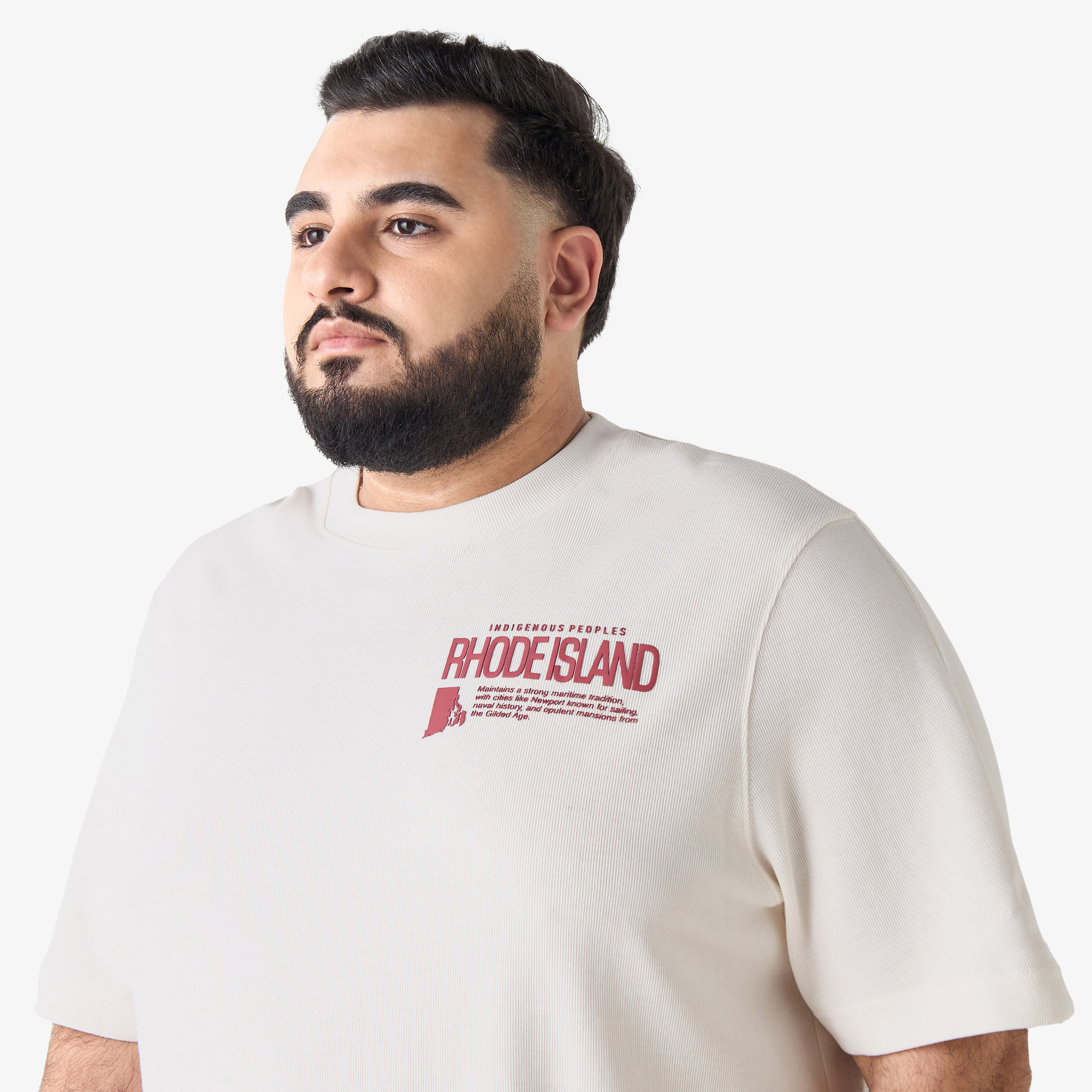 Men Regular Fit Crew Neck Short Sleeves Rhode Island Print T-shirt-men-clothing-tshirtsandpolos-tshirts-image-6