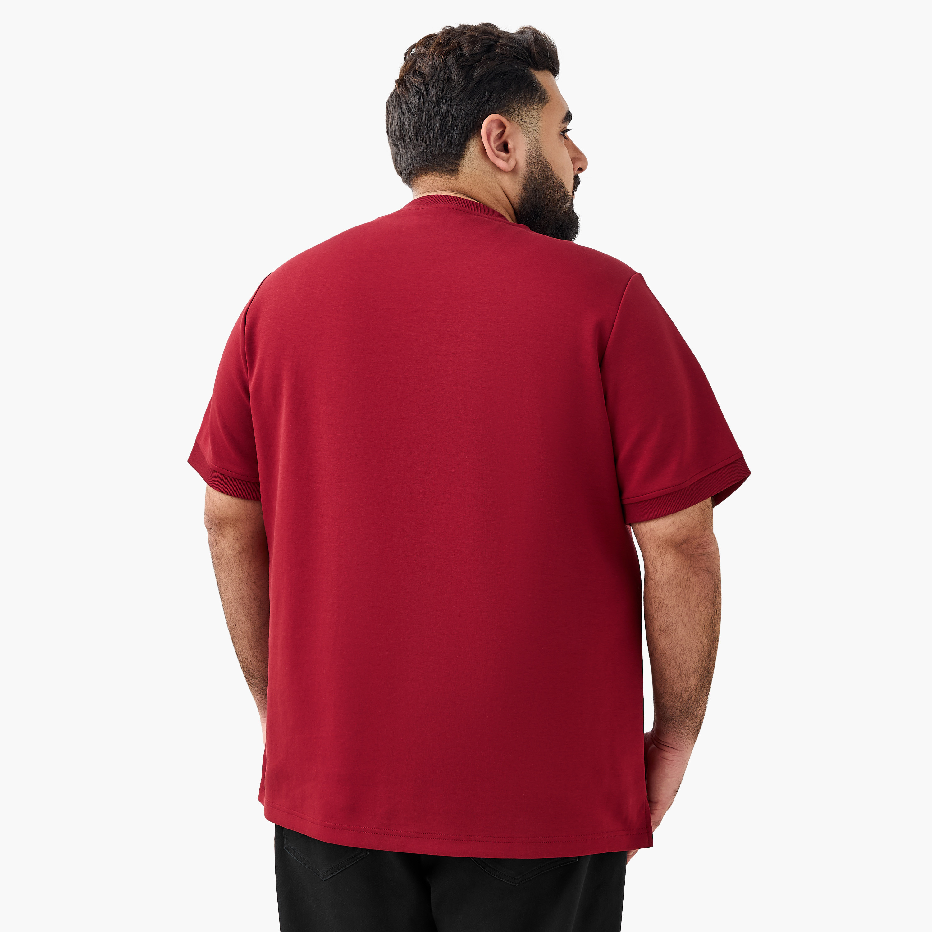 Men Regular Fit Crew Neck Short Sleeve Slogan Embossed T-shirt-men-clothing-tshirtsandpolos-tshirts-image-3