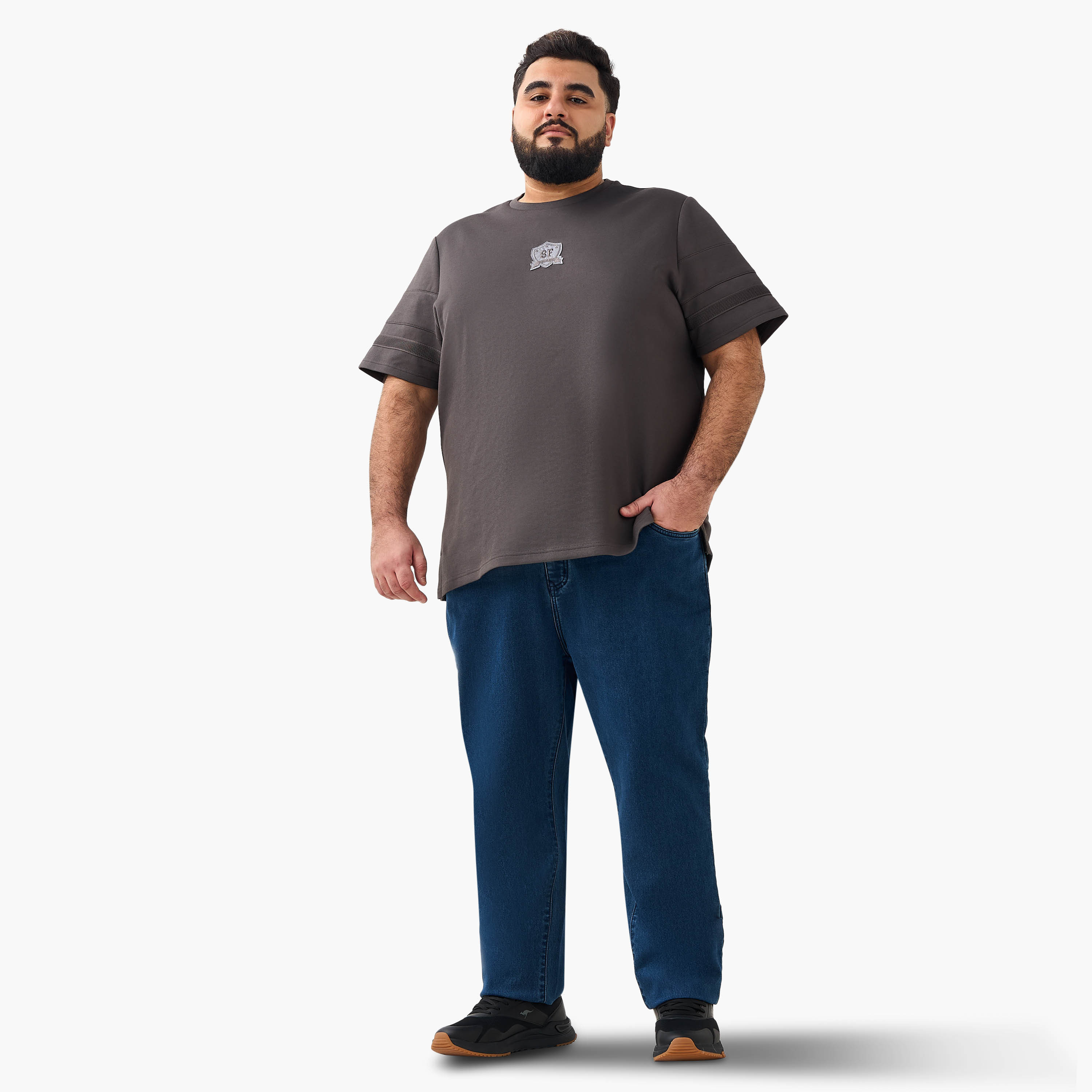 Men Regular Fit Crew Neck Short Sleeve Tape Detail T-shirt-men-clothing-tshirtsandpolos-tshirts-image-5