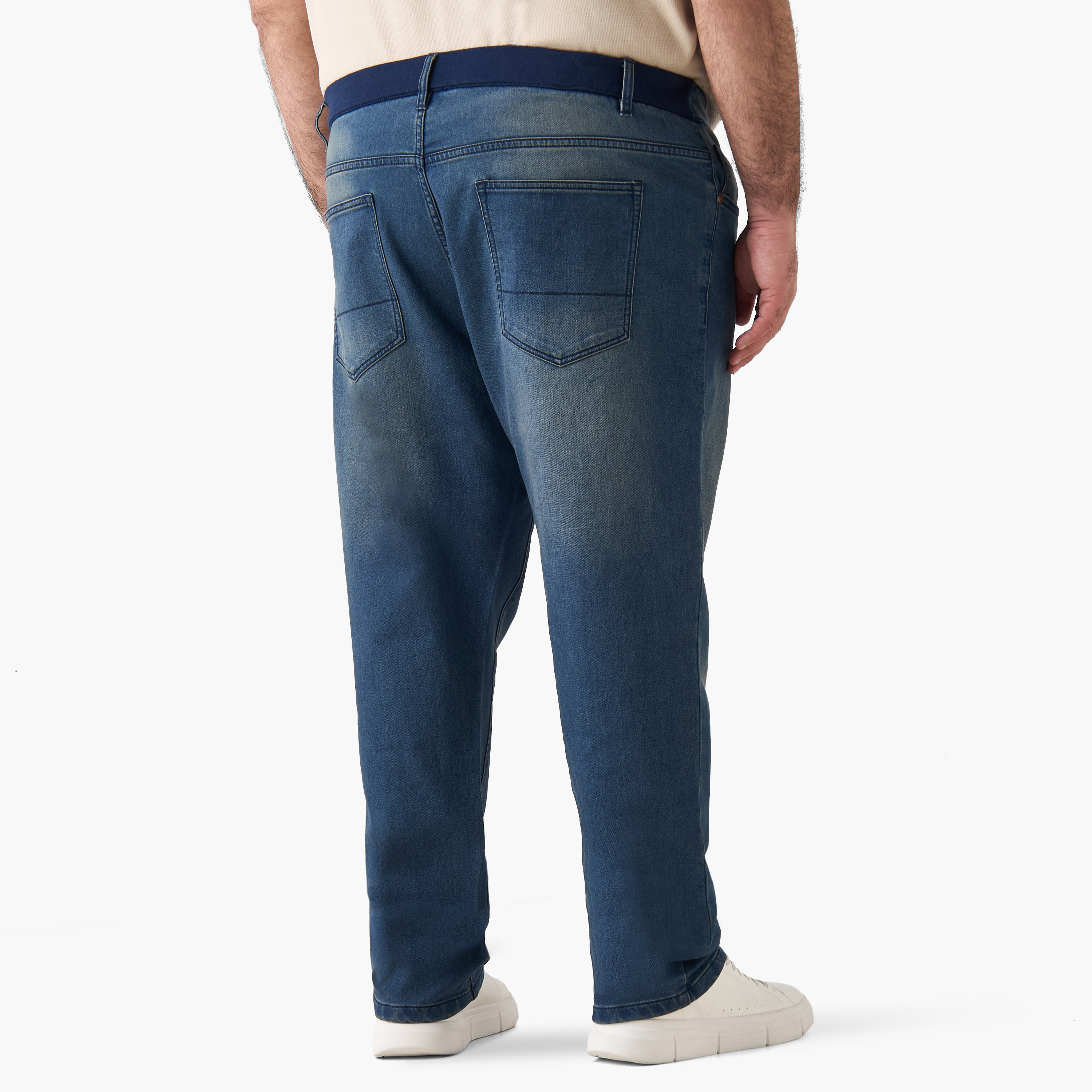 Men Relaxed Fit Flexi Waist Jeans-men-clothing-bottoms-jeans-image-4