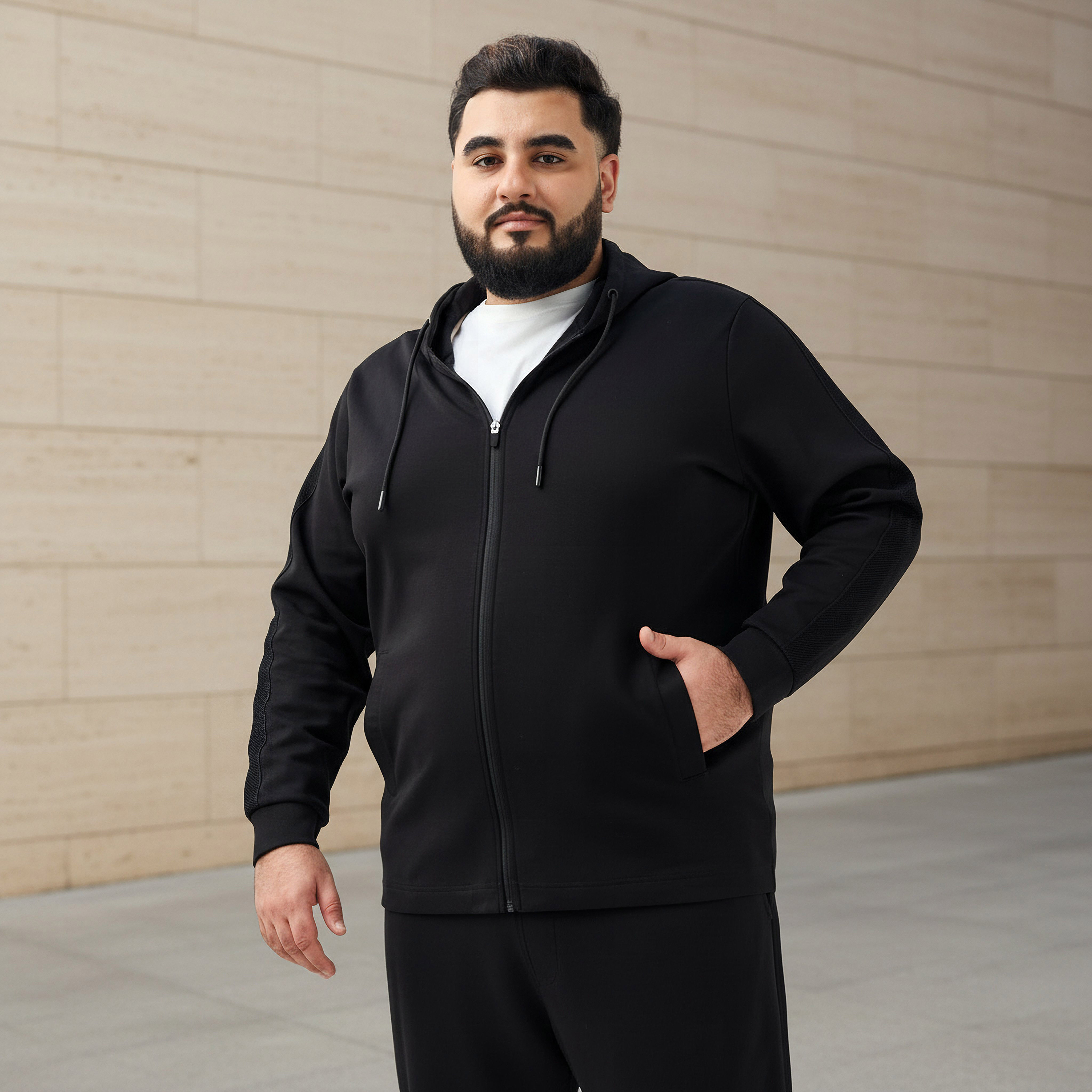 Men Zip-Through Hooded Sweatshirt-men-winterwear-hoodiesandsweatshirts-image-1