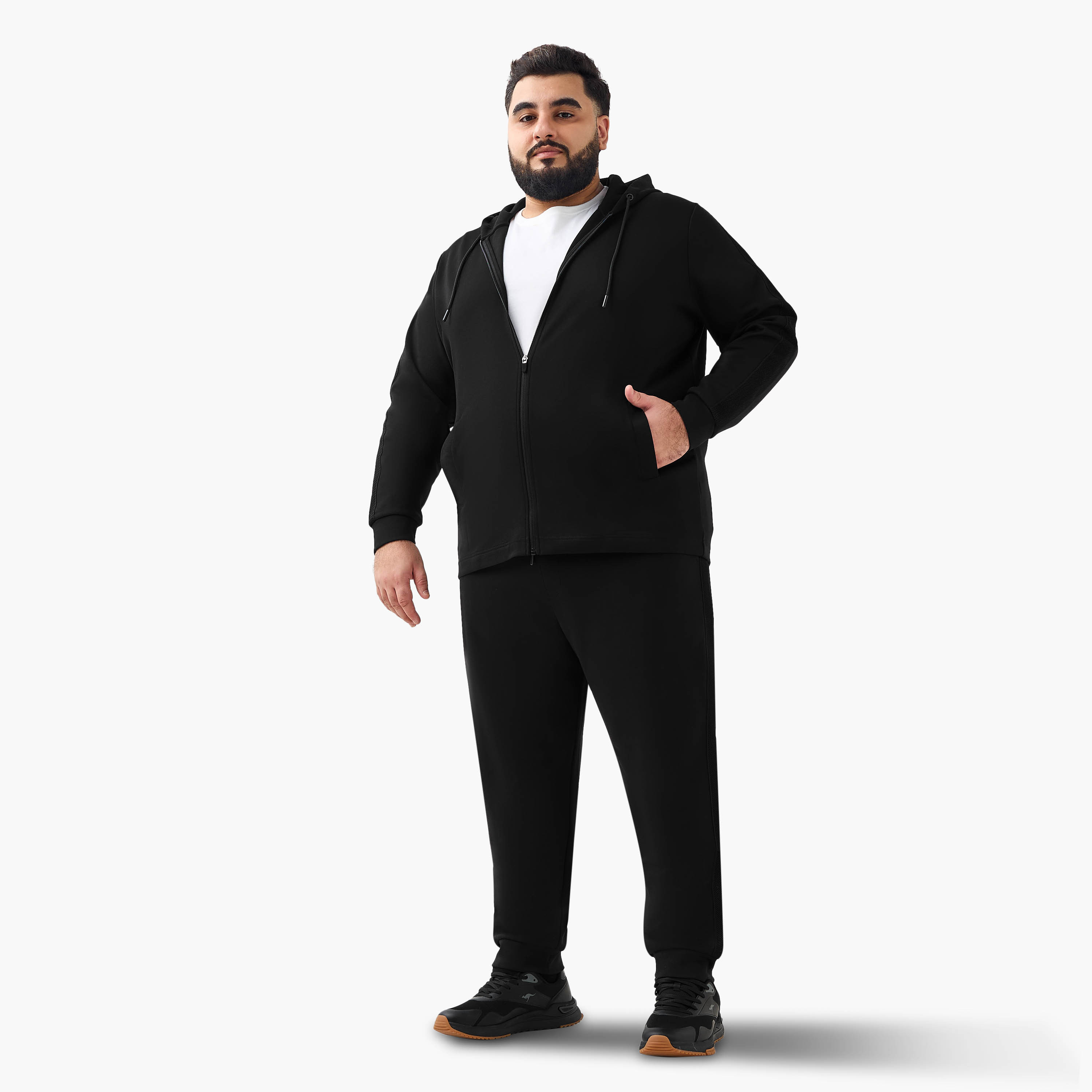 بنطلون رياضي بقصة عادية وجيوب للرجال-men-clothing-bottoms-joggers-image-2