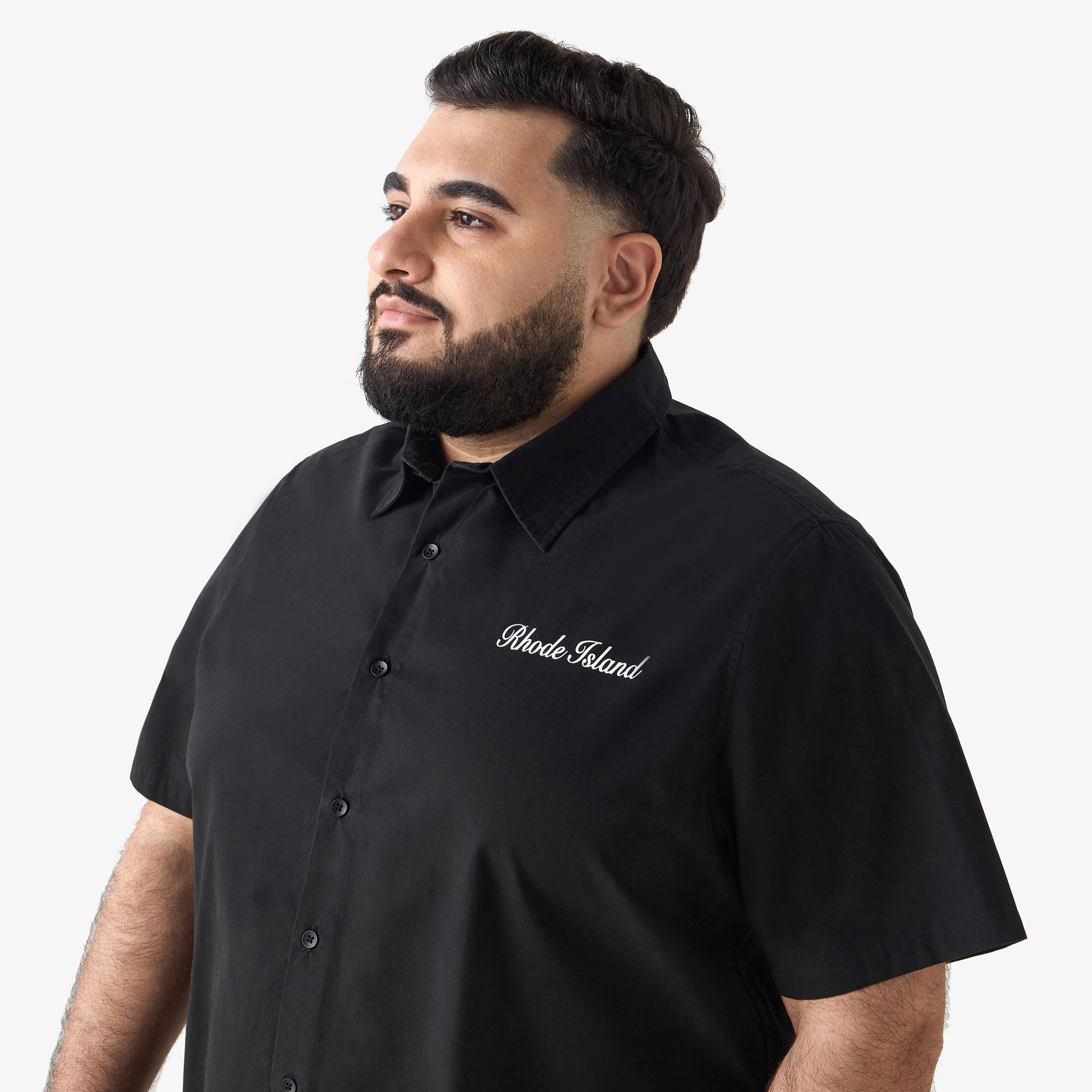 Men Regular Fit Collared Rhode Island Print Short Sleeves Shirt-men-clothing-shirts-image-5