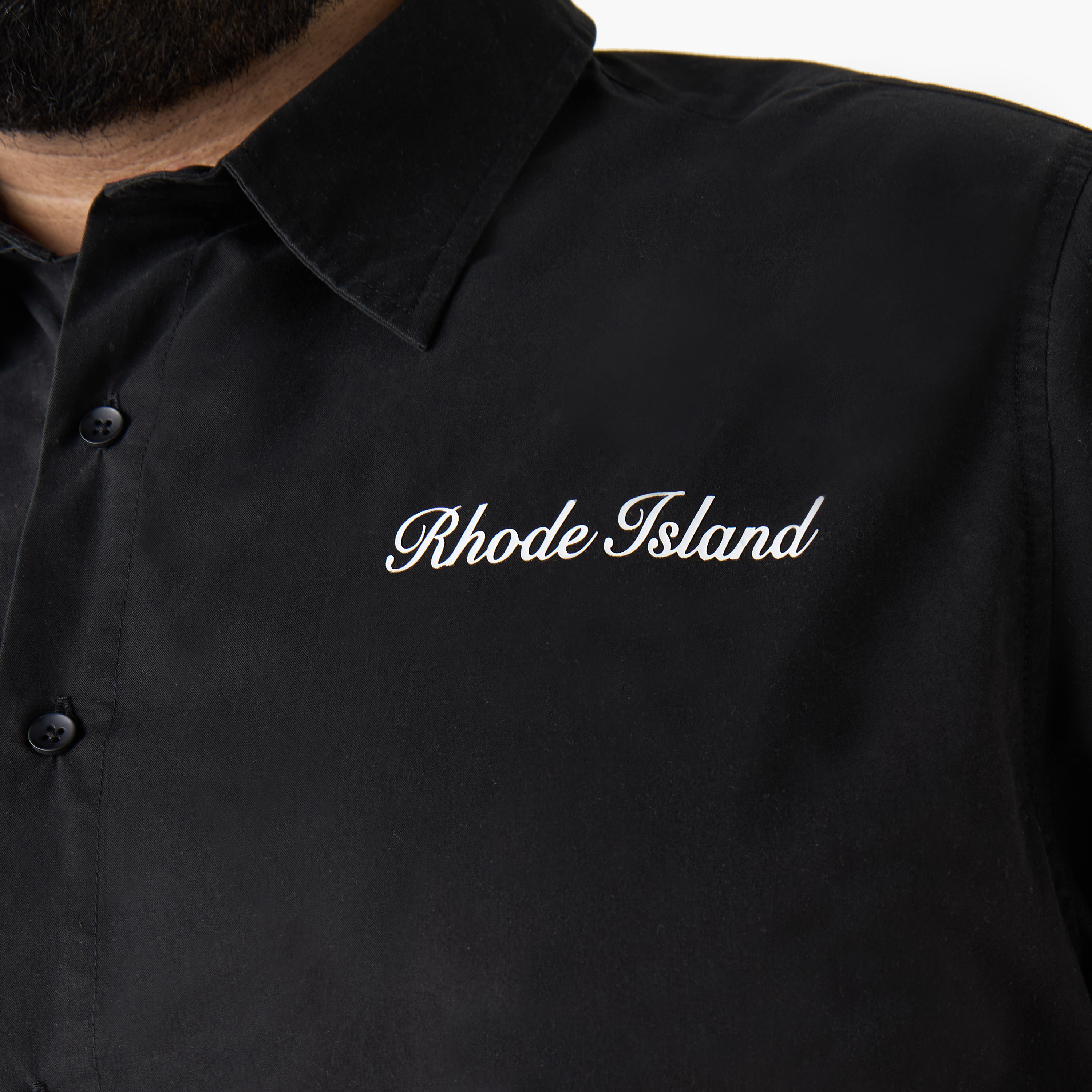 Men Regular Fit Collared Rhode Island Print Short Sleeves Shirt-men-clothing-shirts-image-6