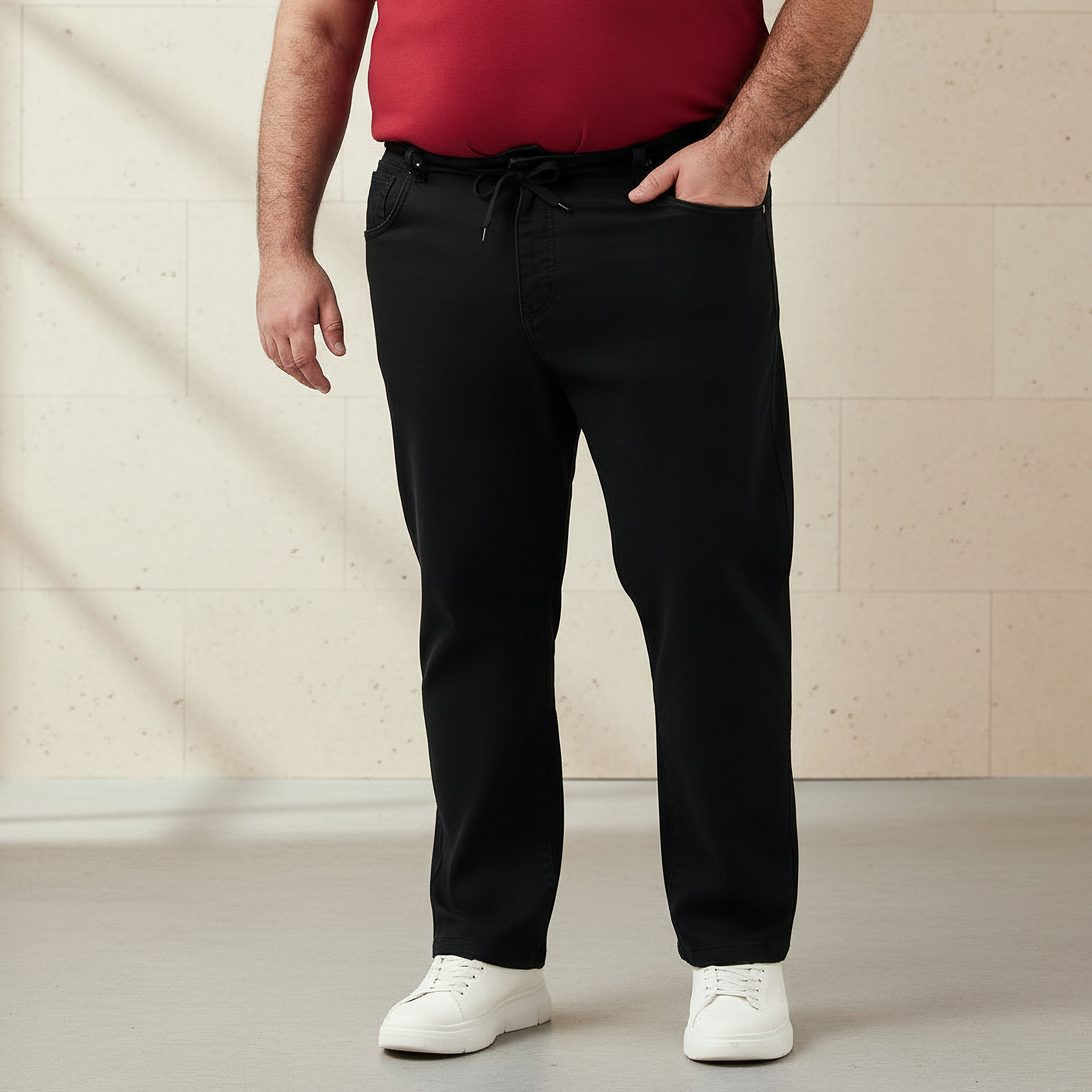 Men Regular Fit Flexi Waist Jeans-men-clothing-bottoms-jeans-image-1
