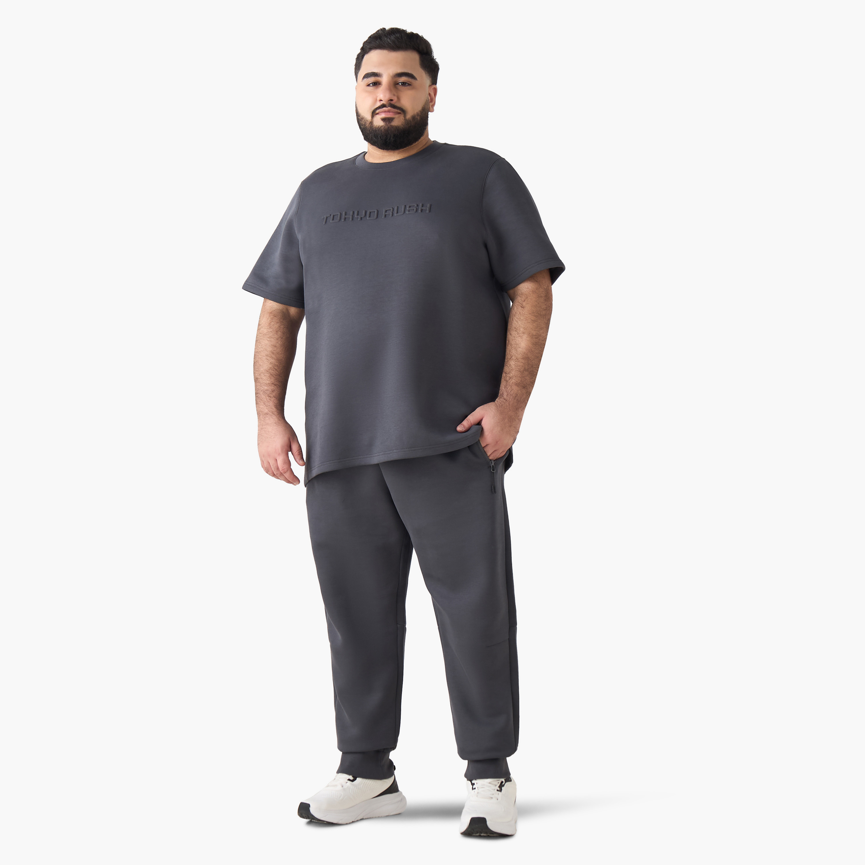 بنطلون رياضي رجالي بقصة عادية ورباط إغلاق-men-clothing-bottoms-joggers-image-4