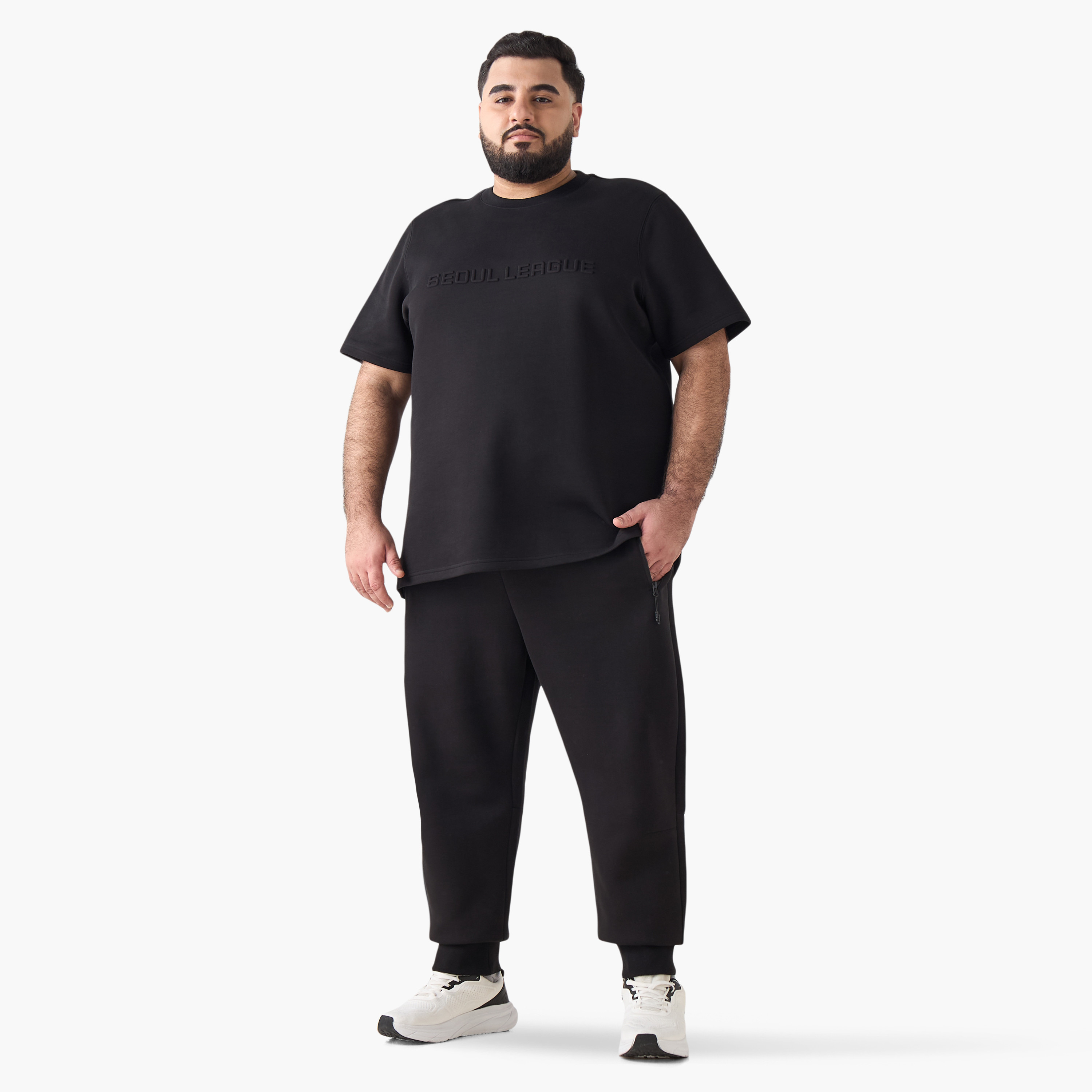 بنطلون رياضي رجالي بقصة عادية ورباط إغلاق-men-clothing-bottoms-joggers-image-4