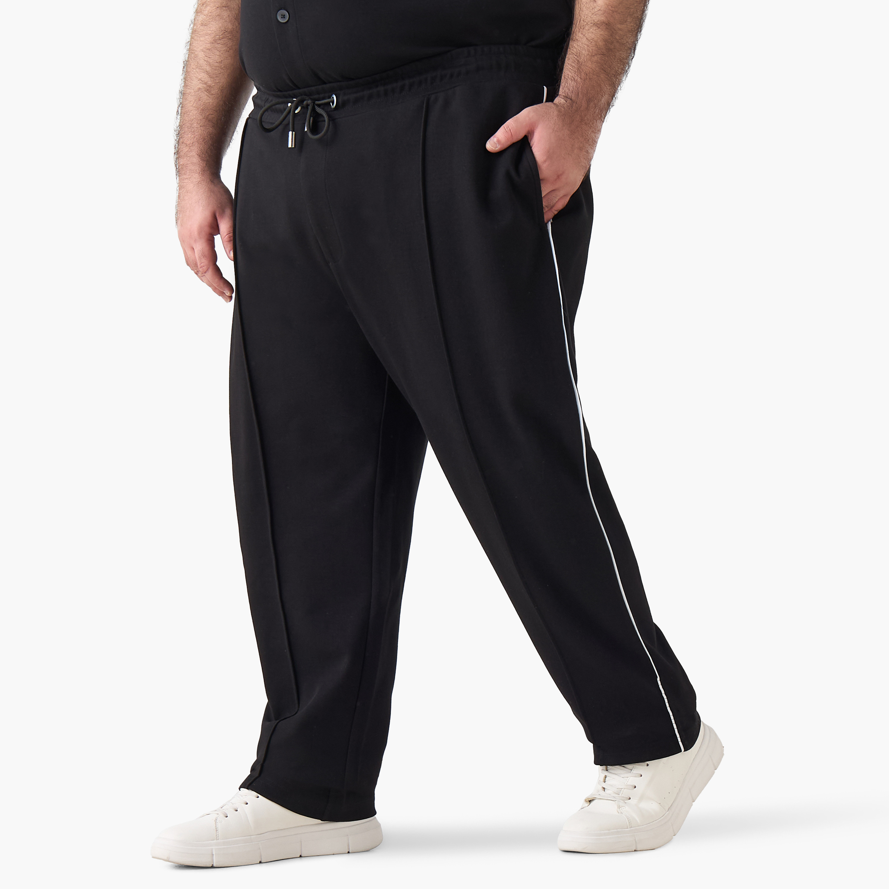 Men Relaxed Fit Joggers with Drawstring Closure-men-clothing-bottoms-joggers-image-2