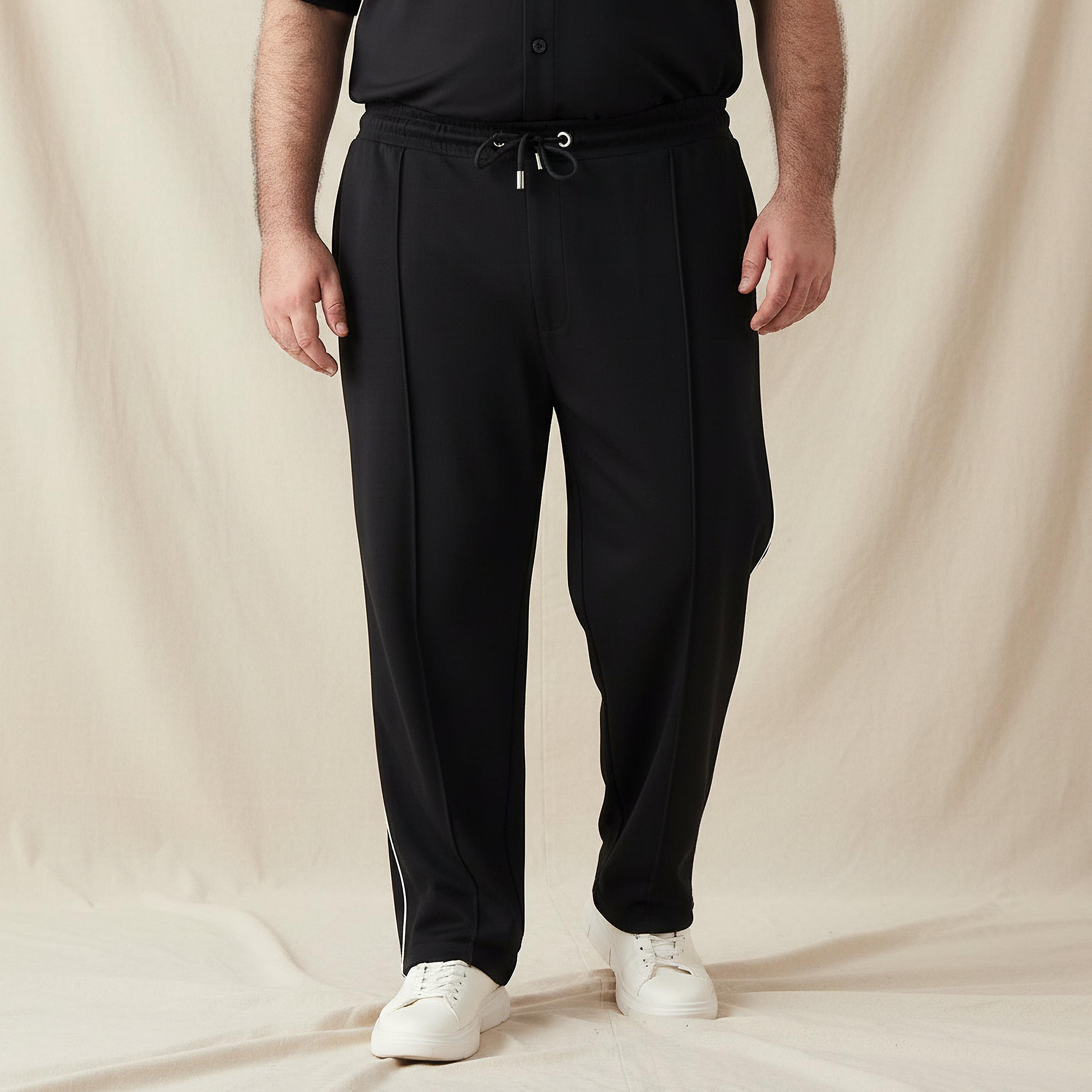 Men Relaxed Fit Joggers with Drawstring Closure-men-clothing-bottoms-joggers-image-1