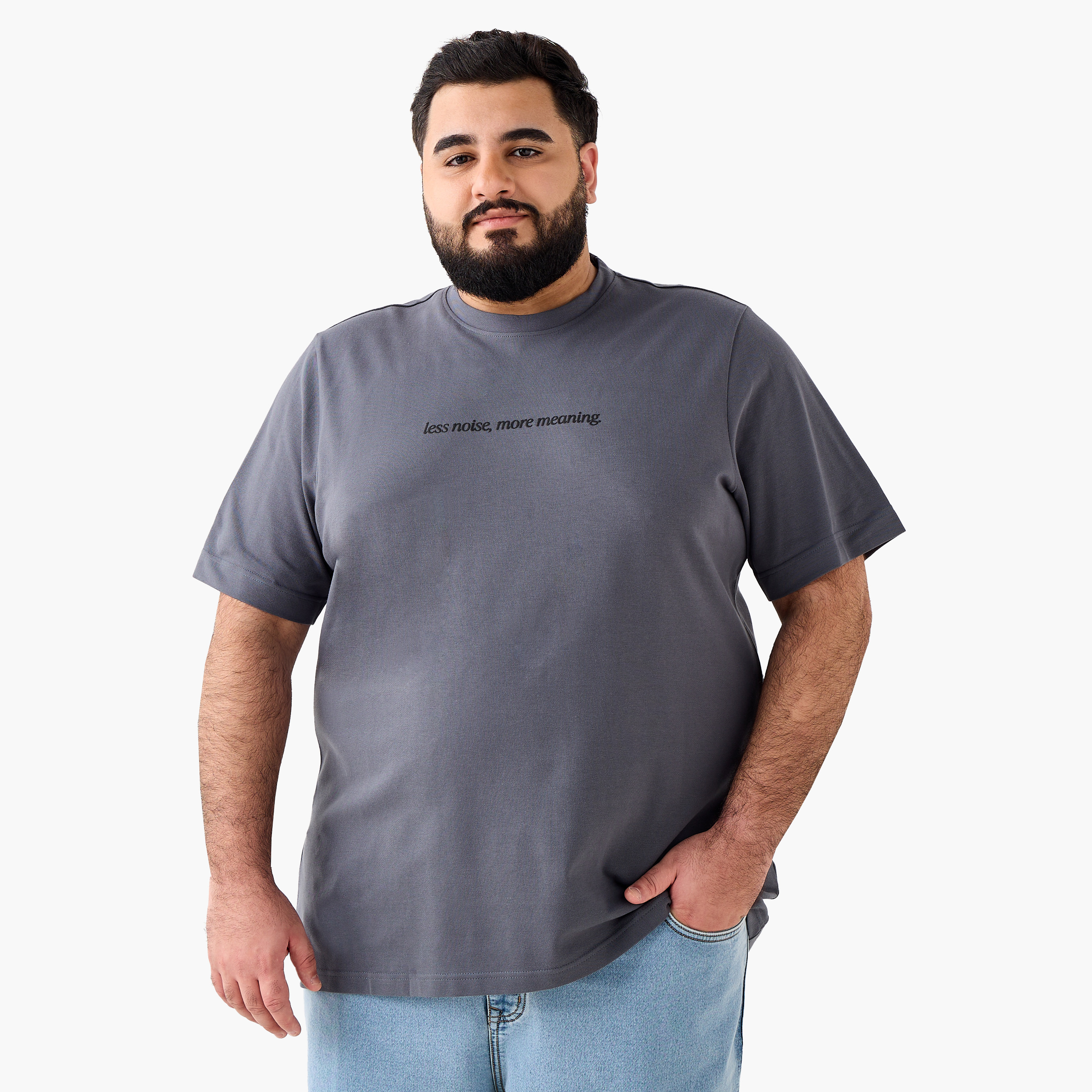 Men Regular Fit Crew Neck Short Sleeves Slogan Print T-shirt-men-clothing-tshirtsandpolos-tshirts-image-2