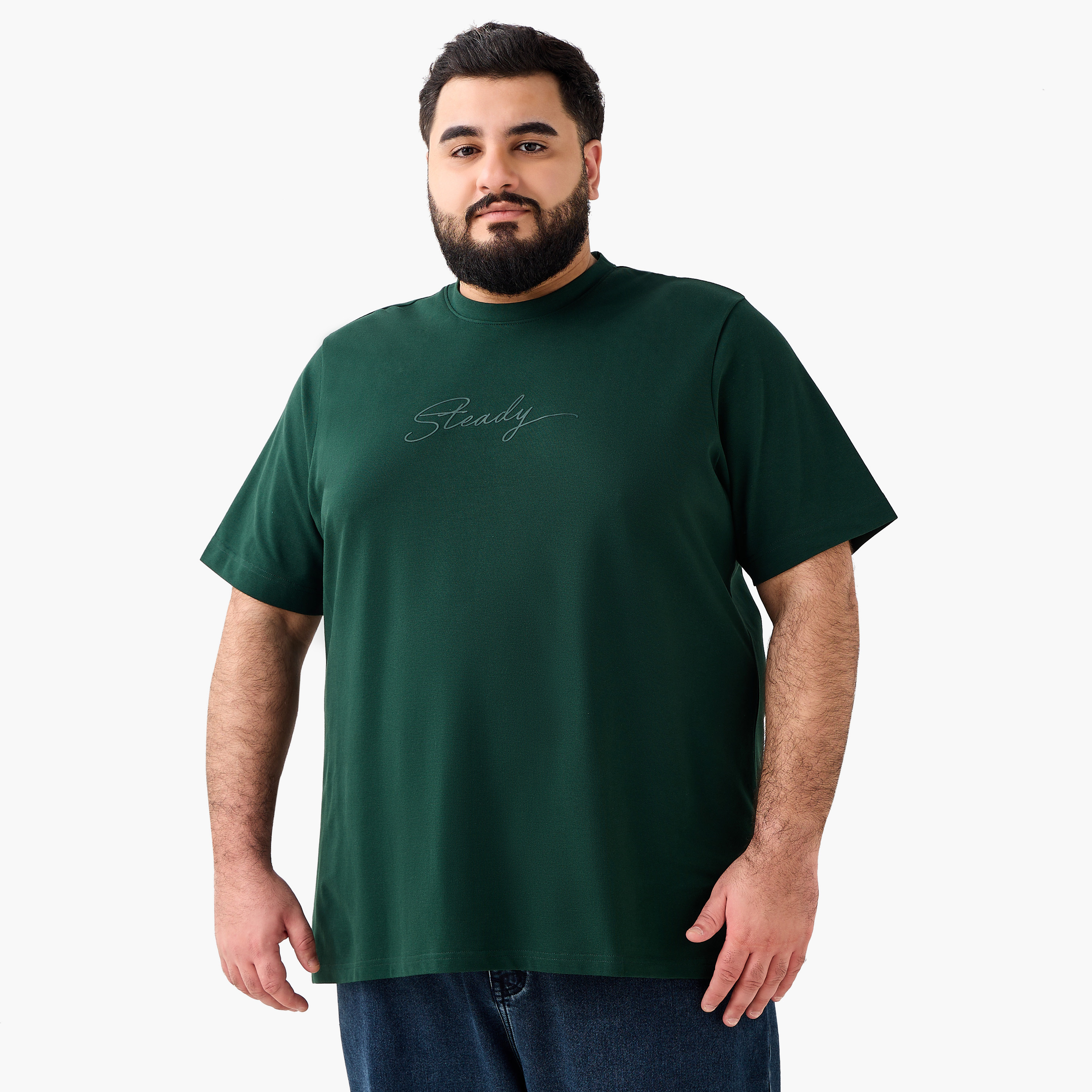Men Regular Fit Crew Neck Short Sleeves Typographic T-shirt-PROMO_SP_AE_RGCC_BUY2FOR109_040325-image-2