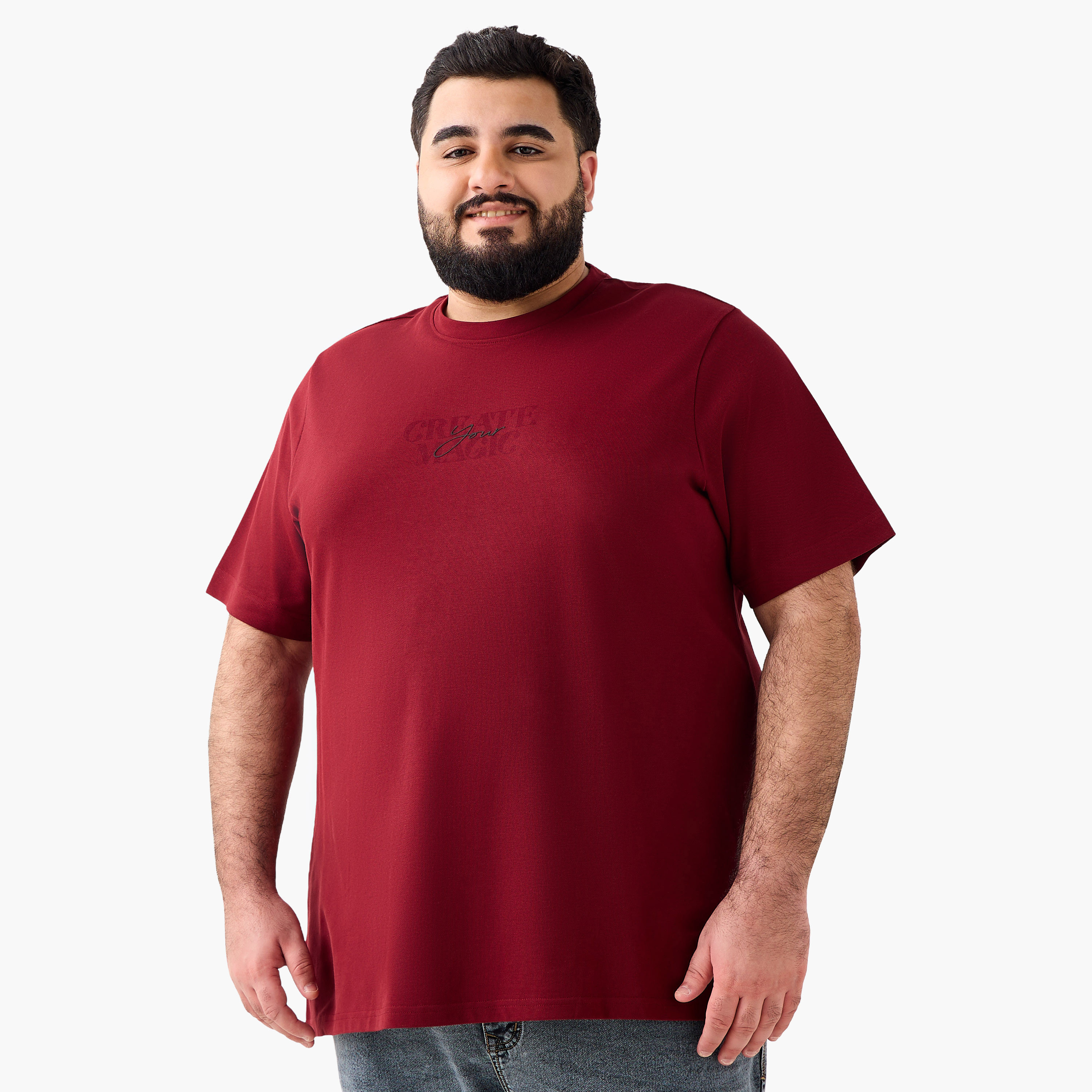 Men Regular Fit Crew Neck Short Sleeves Slogan Print T-shirt-PROMO_SP_QA_RGCC_BUY2FOR109_040325-image-2