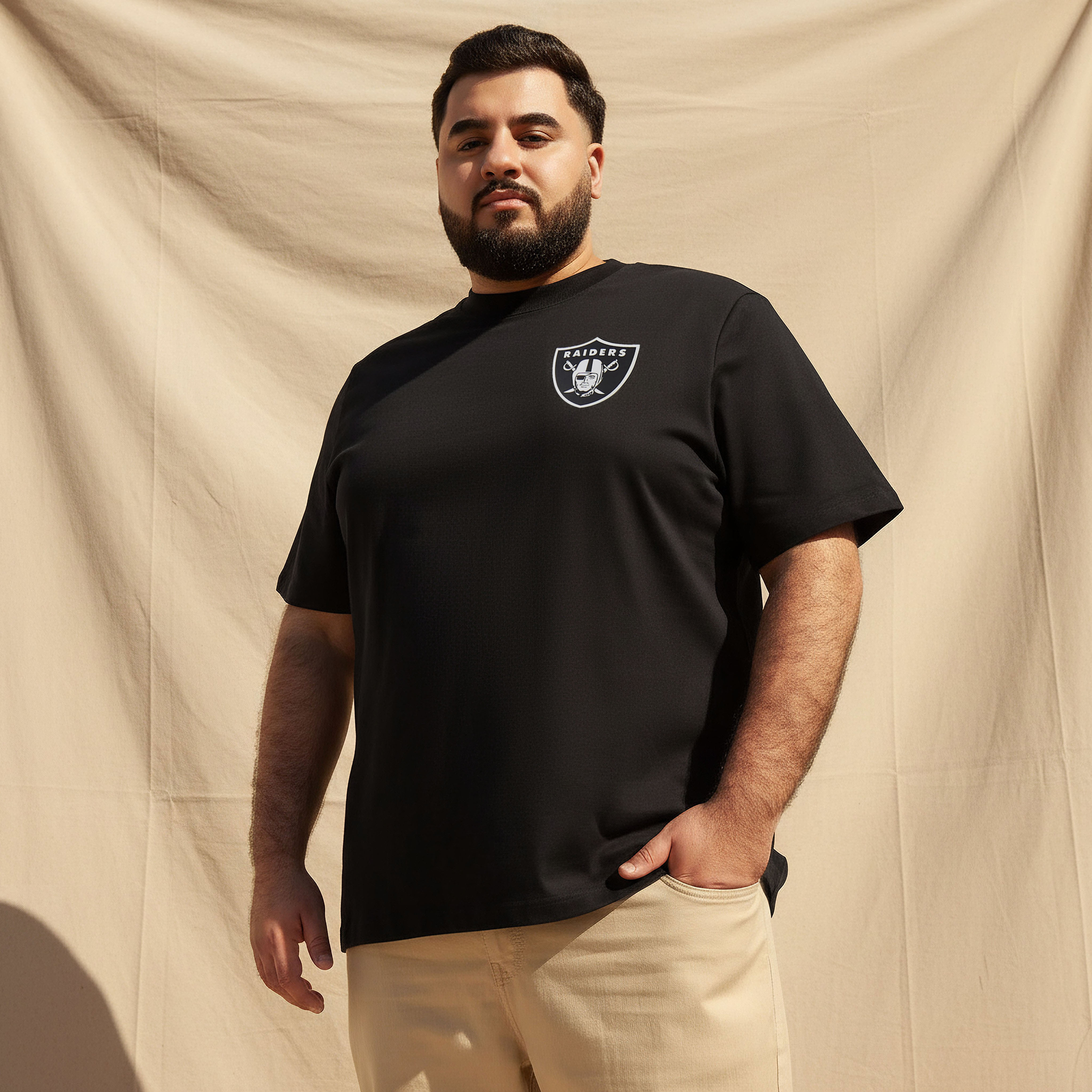 تيشيرت رجالي بقصة عادية وطبعات وياقة مستديرة وأكمام قصيرة-PROMO_SP_KW_RGCC_BUY2FOR9_040325-image-1