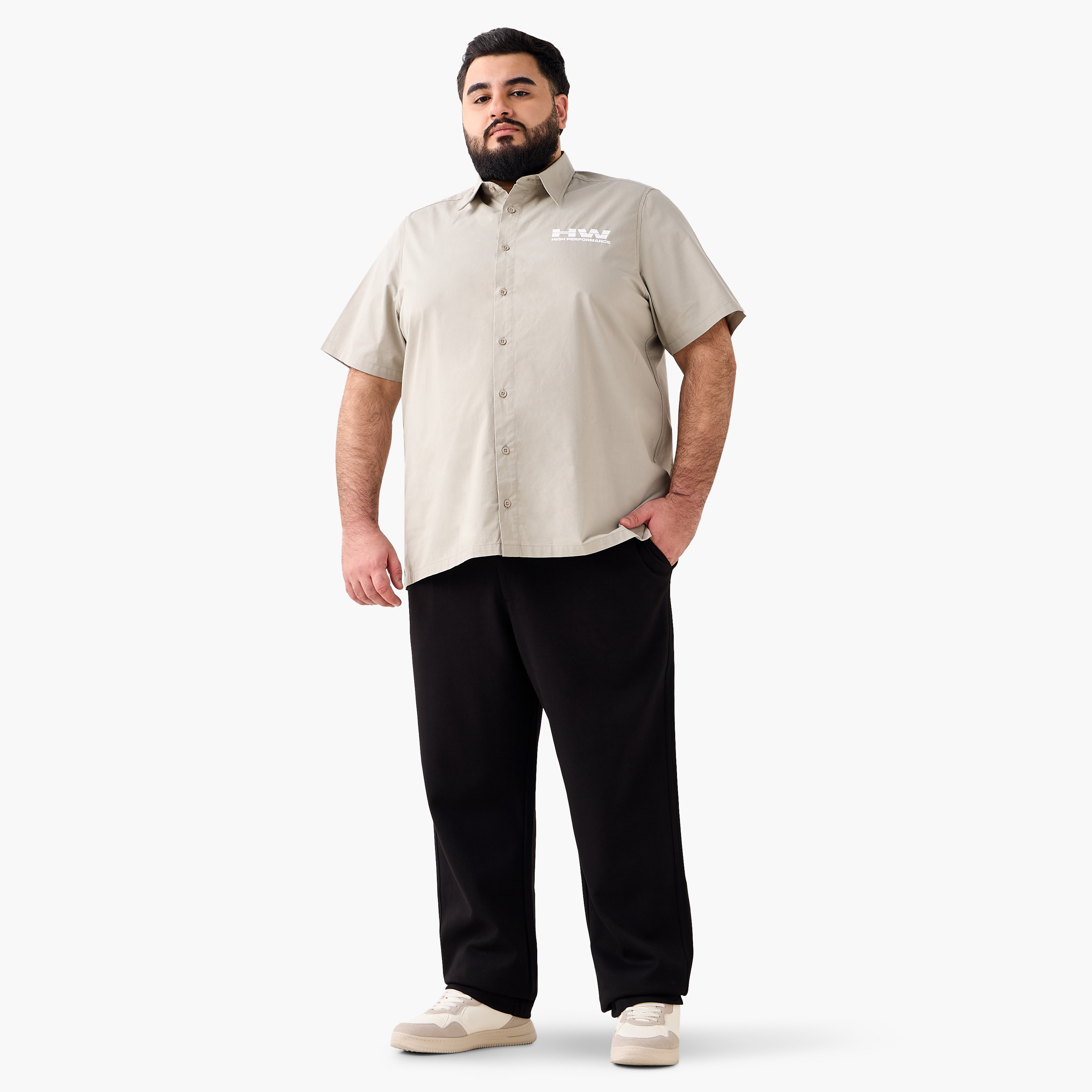 Men Regular Fit Collared Hot Wheels Print Short Sleeves Shirt-men-clothing-shirts-image-3