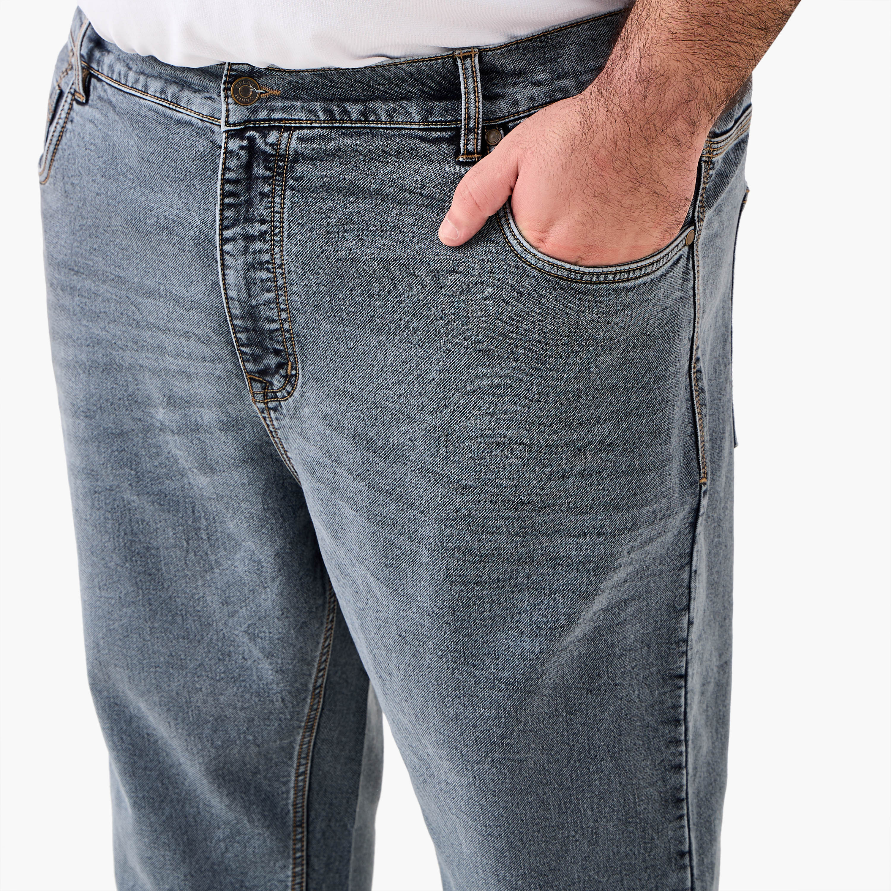 Men Relaxed Fit Flexi Waist Stretchable Jeans-men-clothing-bottoms-jeans-image-5
