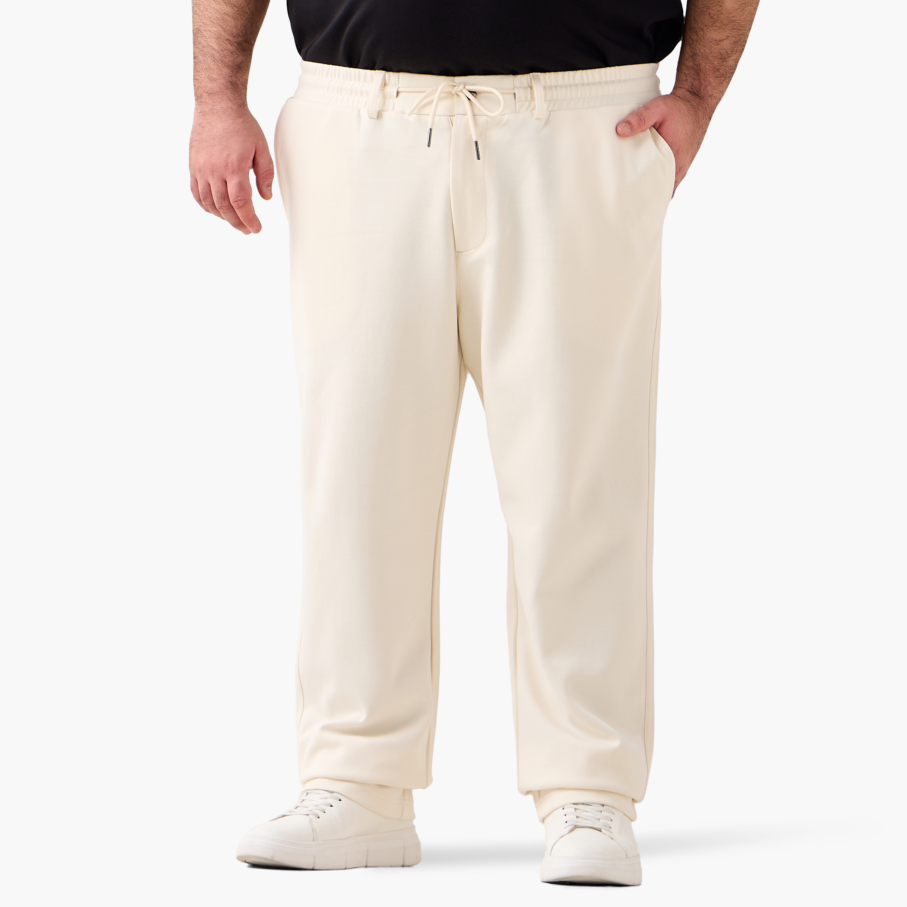 Men Wide Leg Fit Joggers with Pockets-men-clothing-bottoms-joggers-image-2