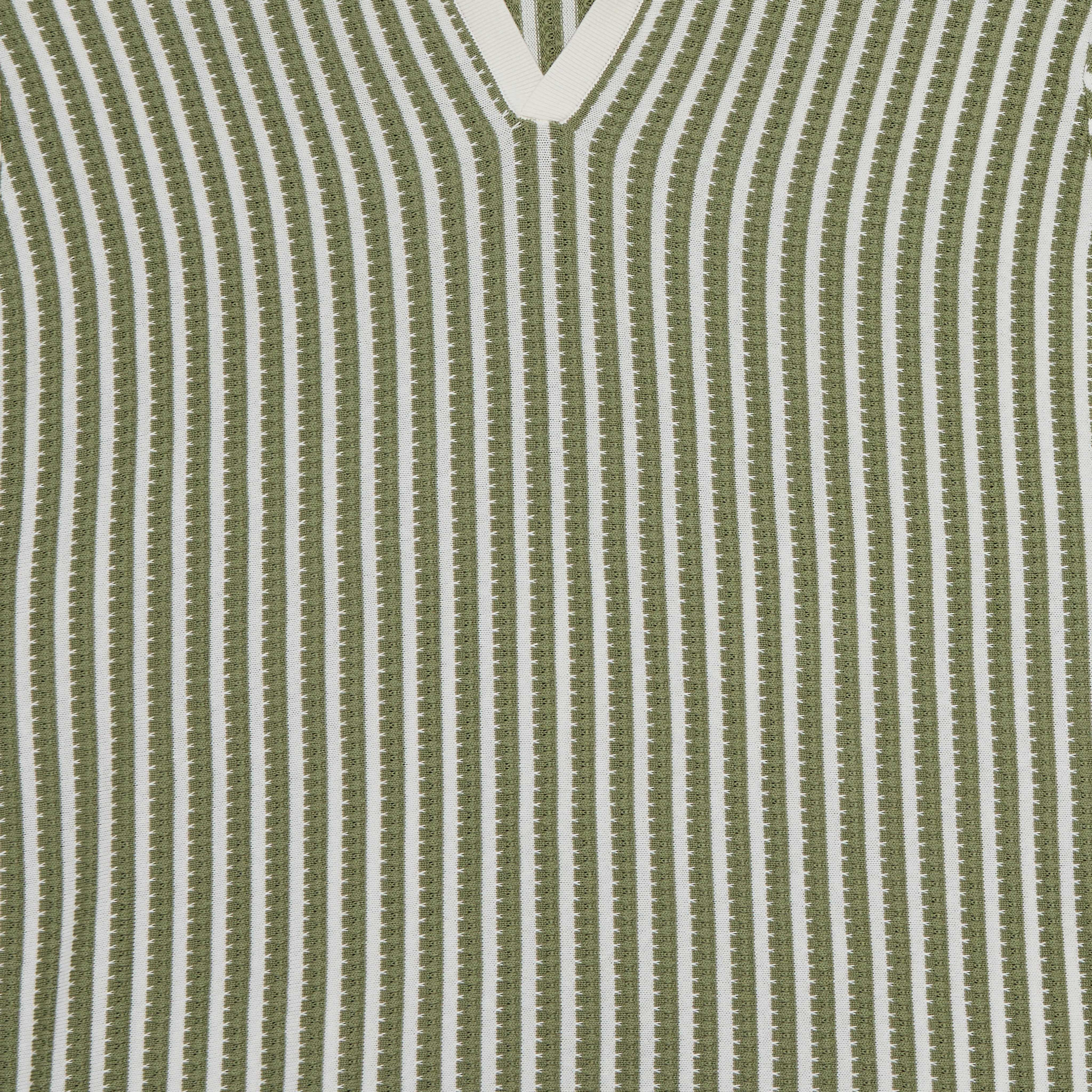 Men Short Sleeves Striped Johnny Collar Polo T-shirt-men-clothing-tshirtsandpolos-polos-image-2