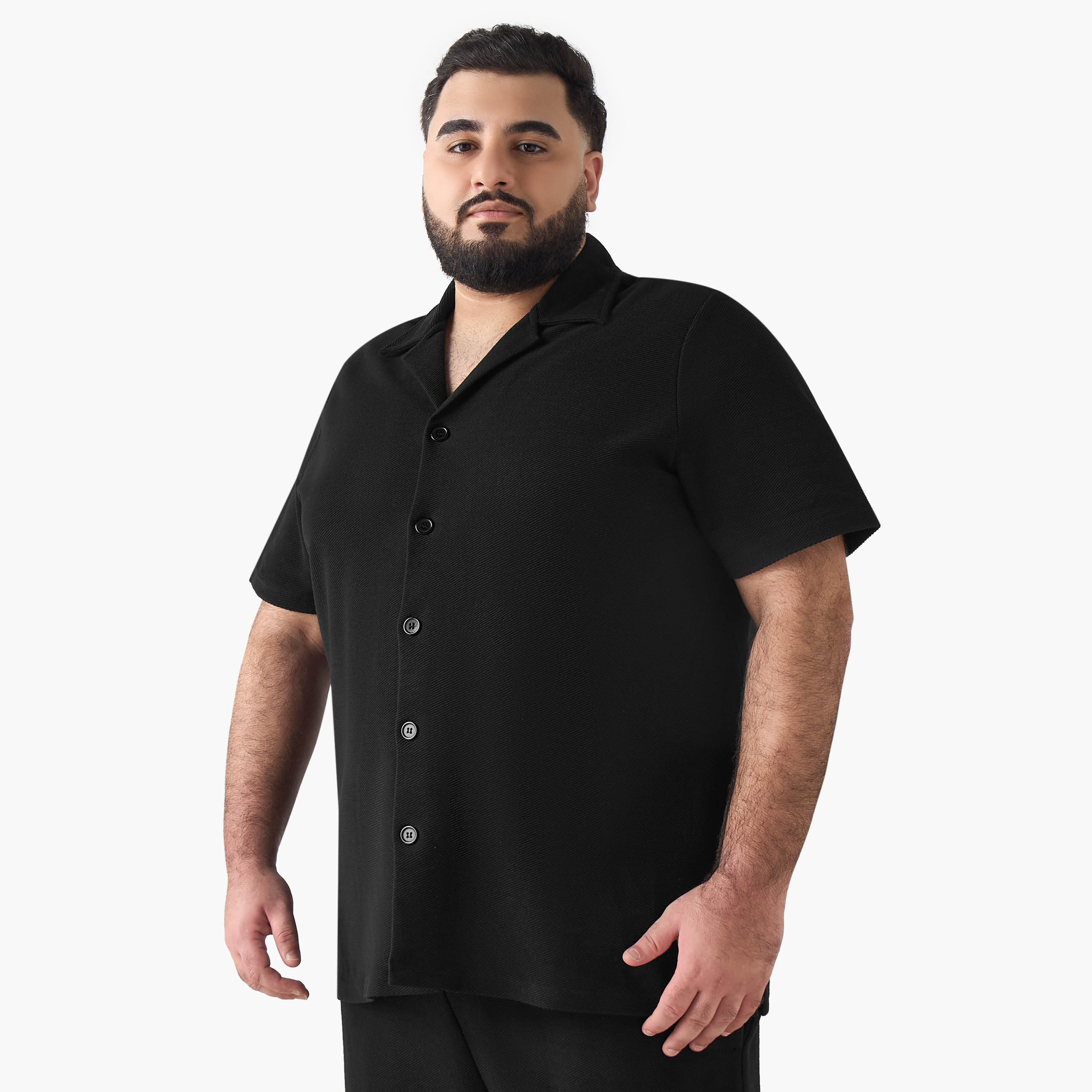 قميص رجالي بأكمام قصيرة وياقة وقصة عادية-men-clothing-shirts-image-5