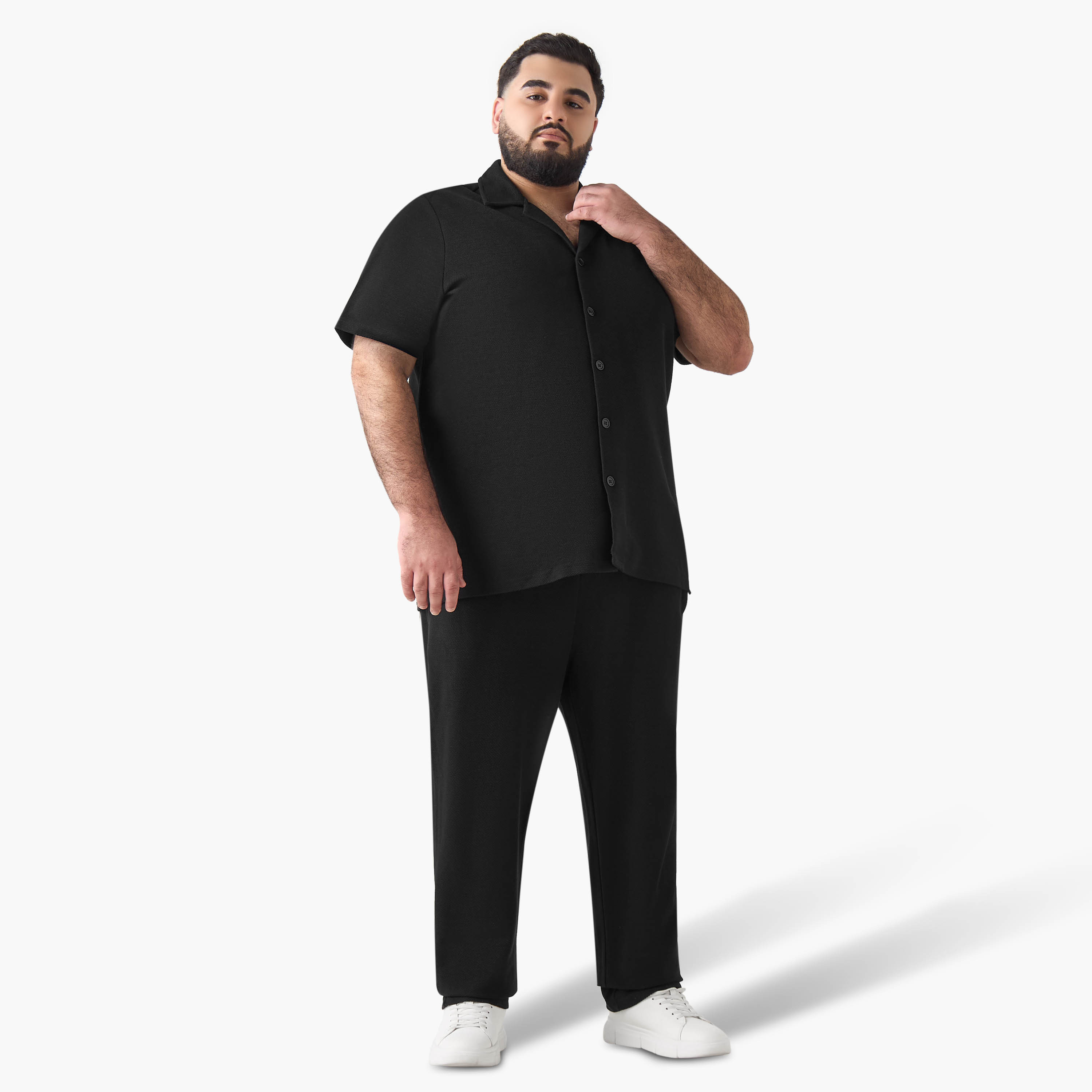 قميص رجالي بأكمام قصيرة وياقة وقصة عادية-men-clothing-shirts-image-4