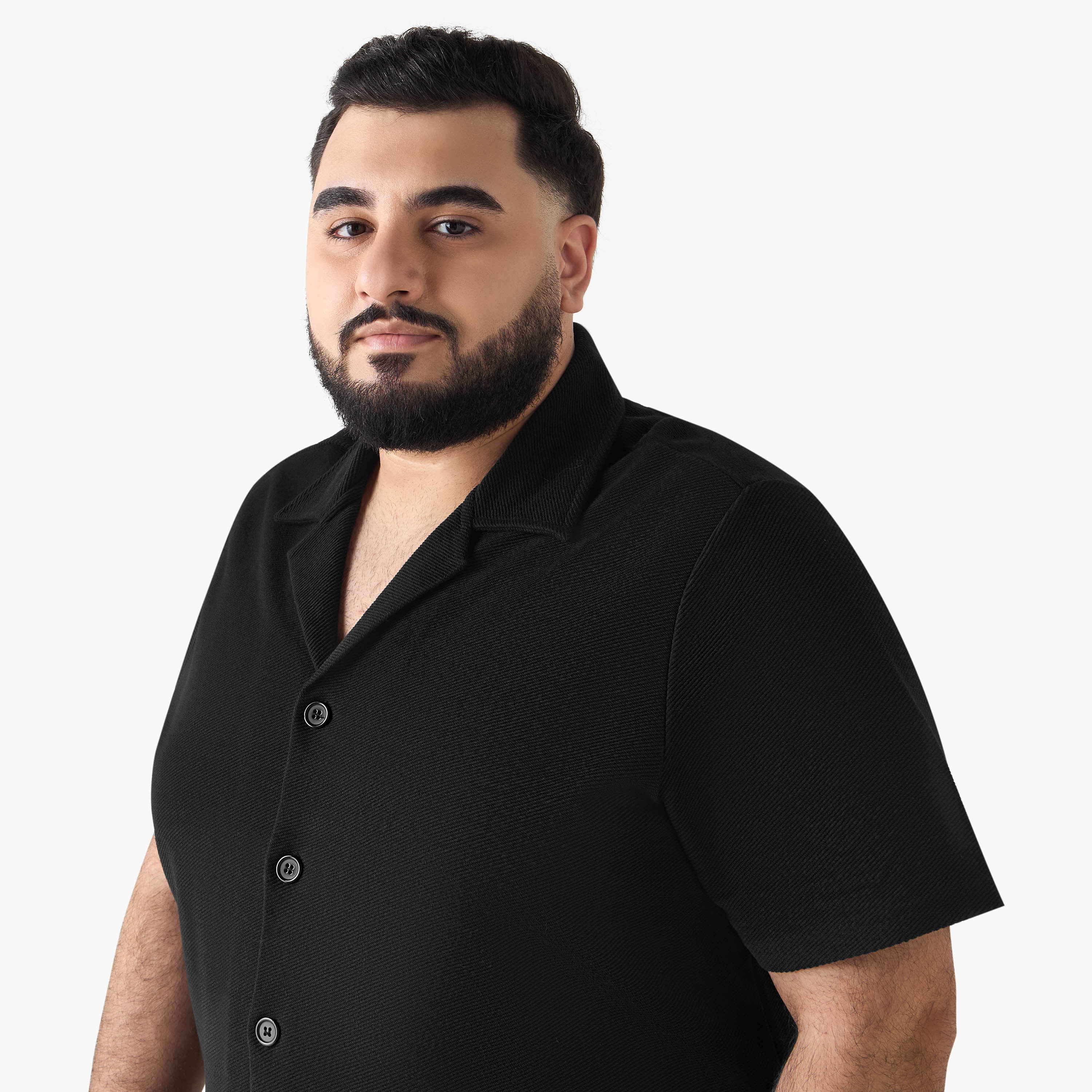 قميص رجالي بأكمام قصيرة وياقة وقصة عادية-men-clothing-shirts-image-2