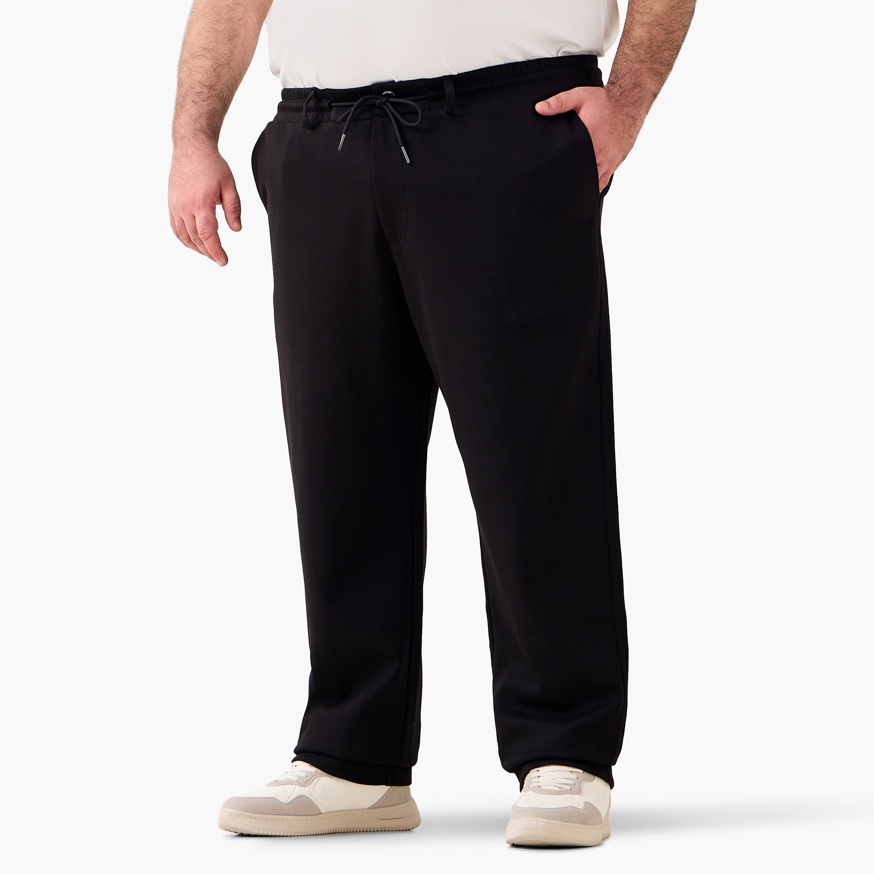 Men Regular Fit Joggers with Pockets-men-clothing-bottoms-joggers-image-2