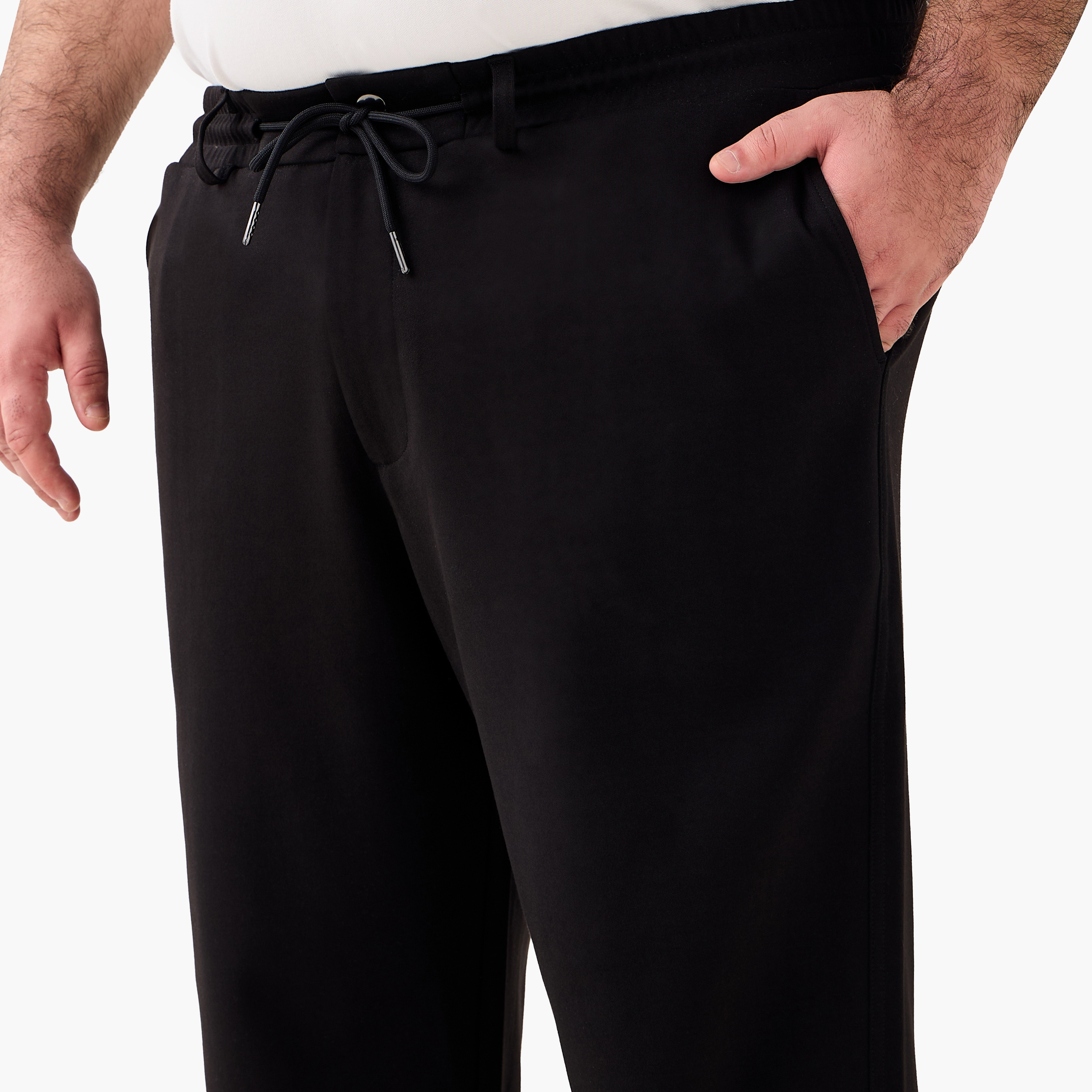 Men Regular Fit Joggers with Pockets-men-clothing-bottoms-joggers-image-5