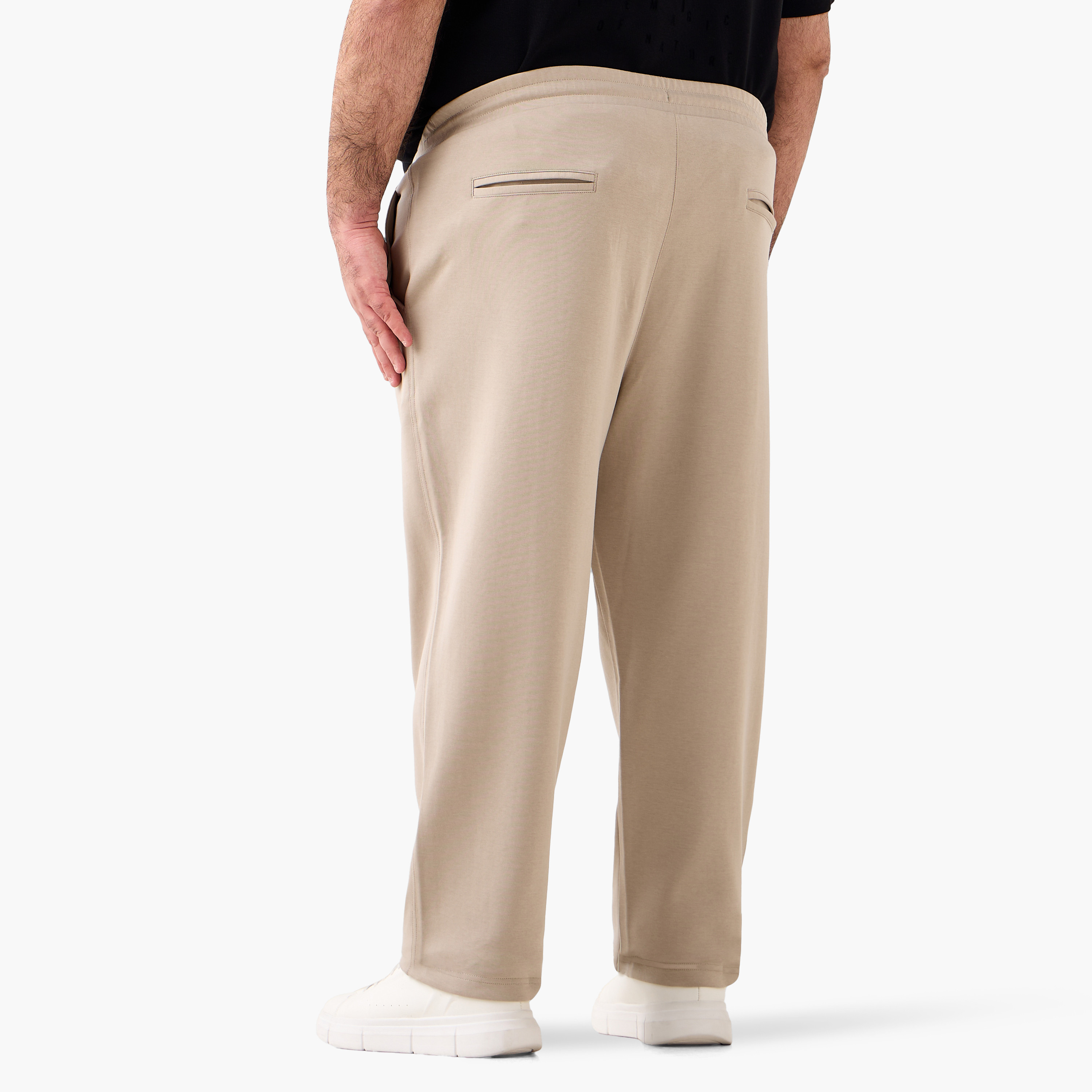 Men Regular Fit Joggers with Pockets-men-clothing-bottoms-joggers-image-4