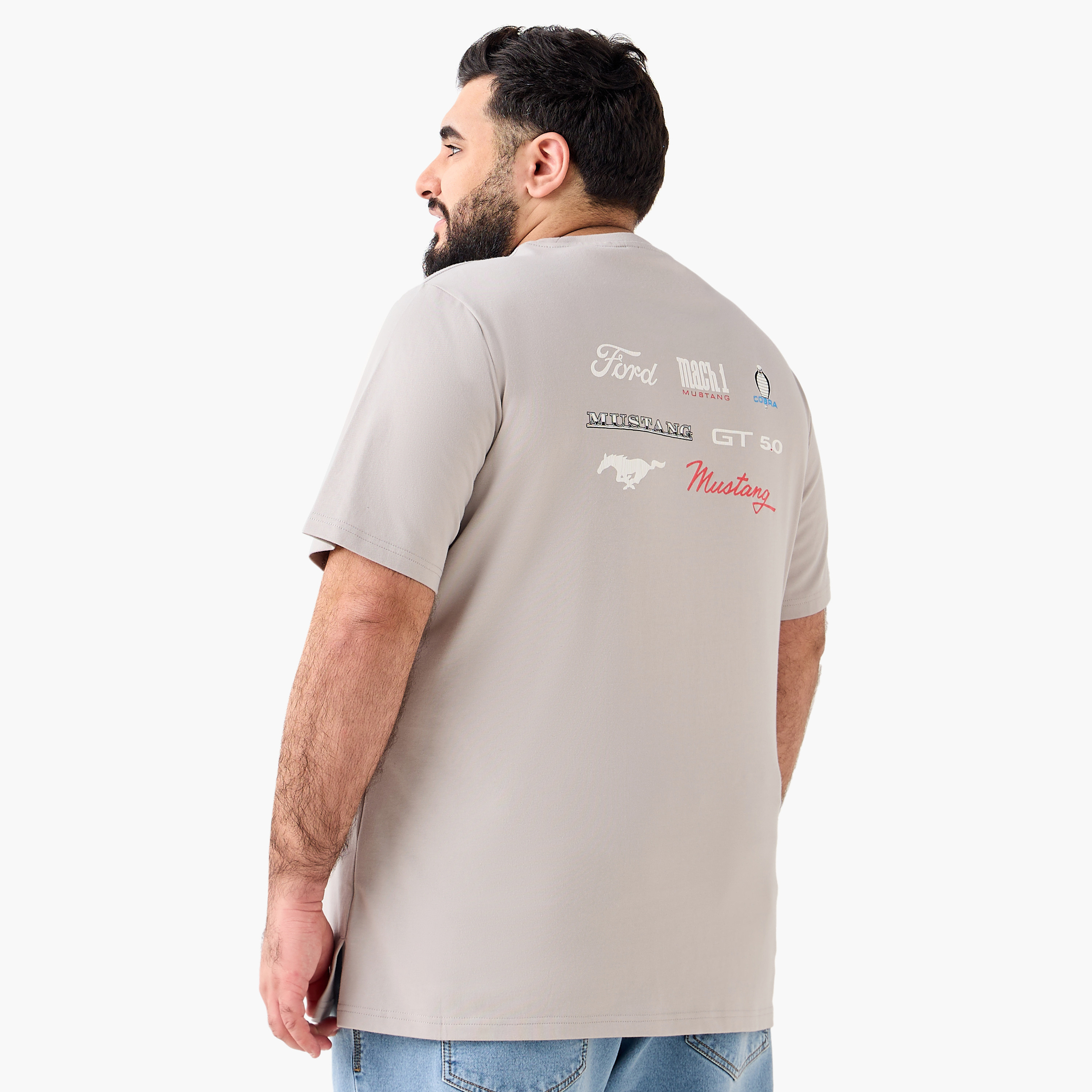 Men Regular Fit Crew Neck Short Sleeves Mustang Ford Print T-shirt-men-clothing-tshirtsandpolos-tshirts-image-4