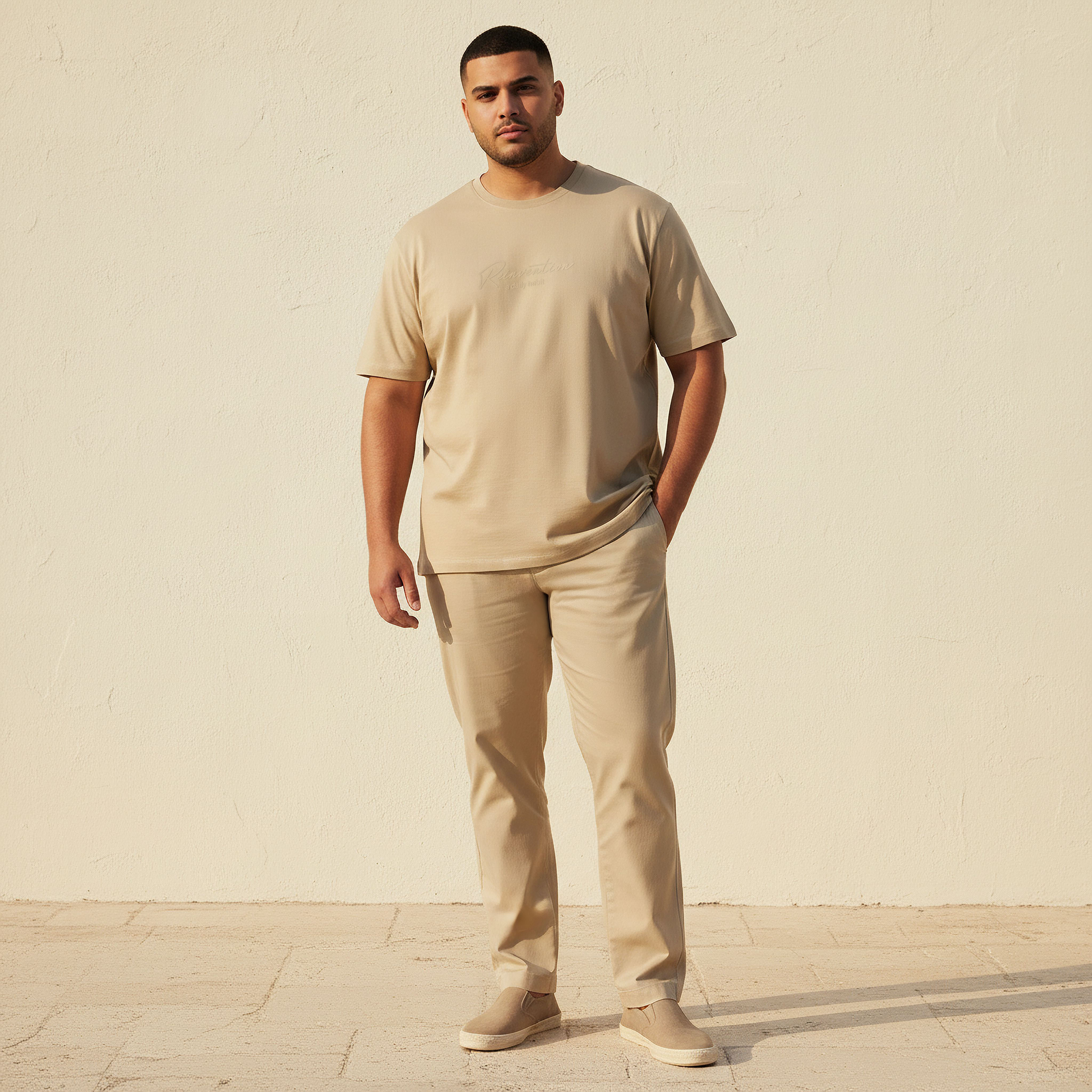 Men Regular Fit Crew Neck Short Sleeve Embossed T-shirt-men-clothing-tshirtsandpolos-tshirts-image-3