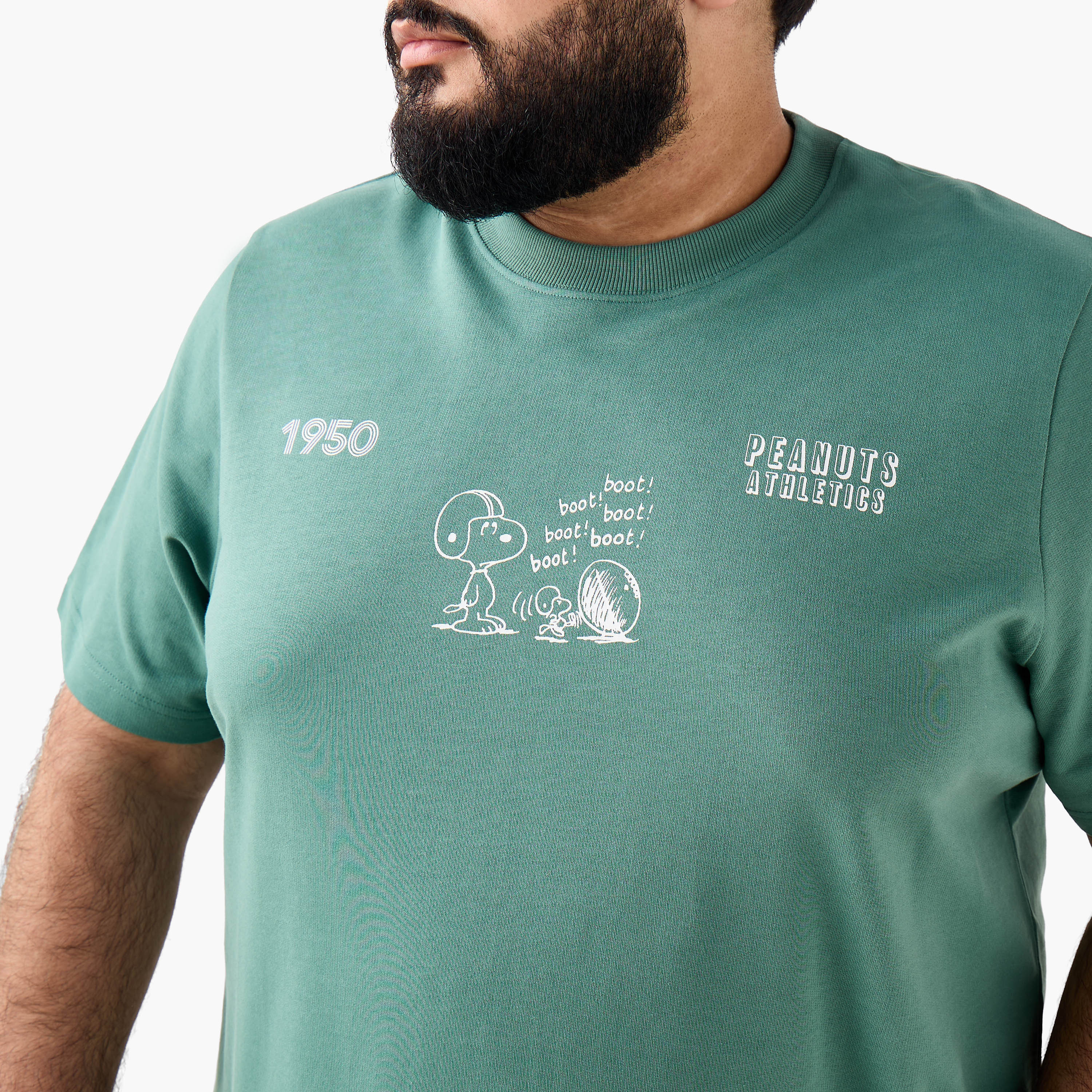 Men Regular Fit Crew Neck Short Sleeves Peanuts Print T-shirt-PROMO_SP_QA_RGCC_BUY2FOR109_040325-image-7